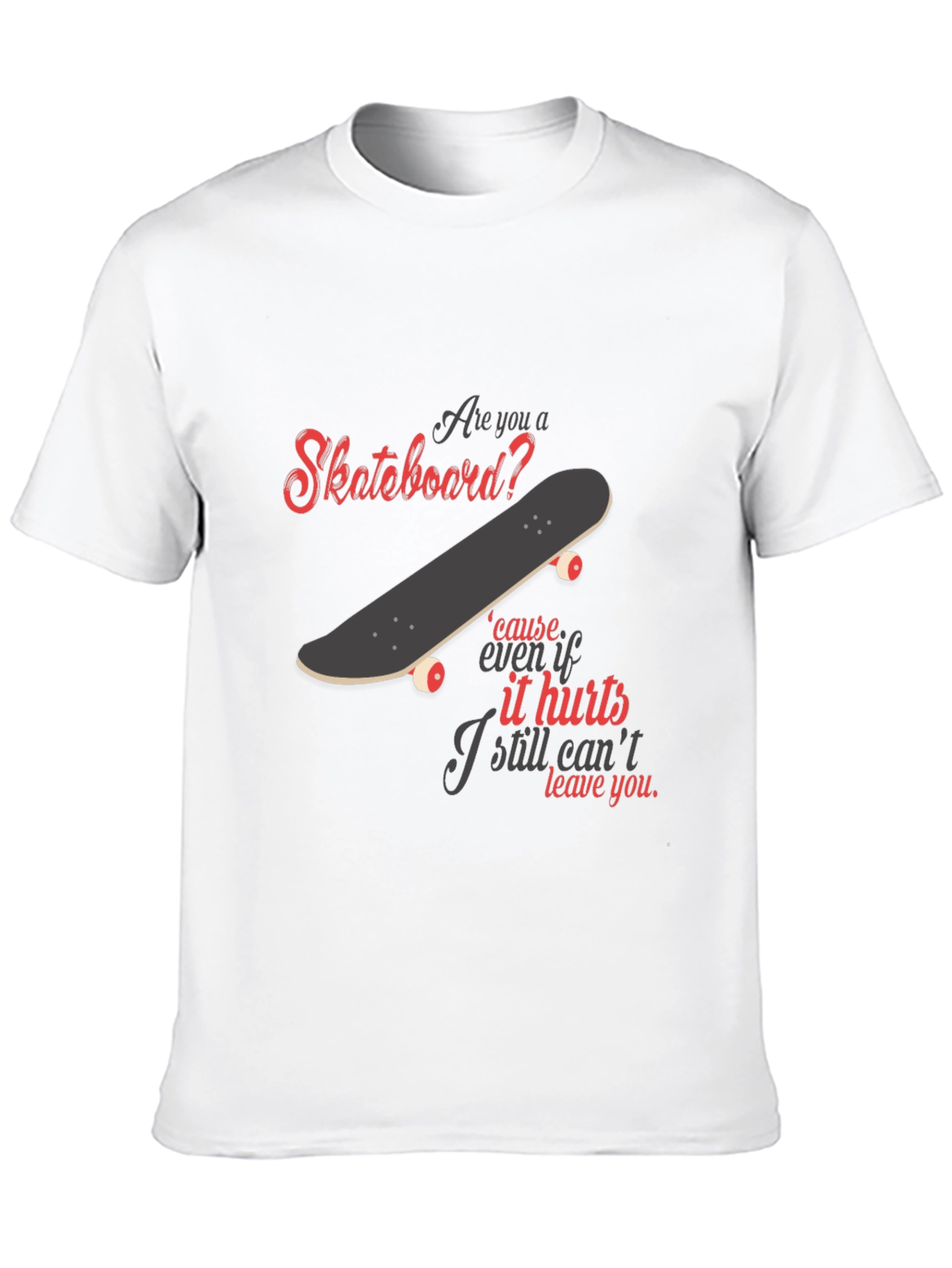 Black Skateboard Lover T-Shirt - Unique Graphic Tee view 10
