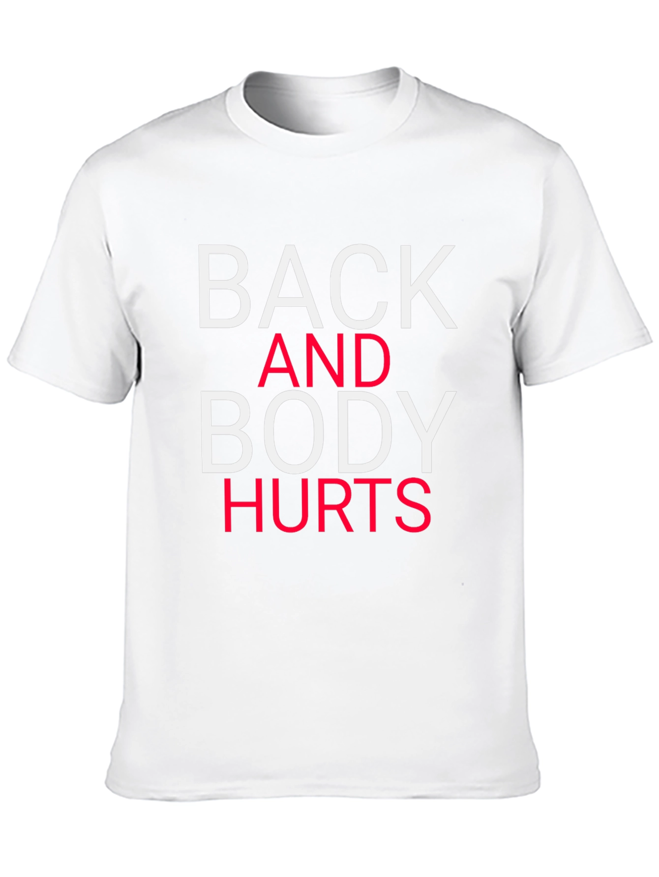 Black Back and Body Hurts Graphic Tee - Casual Comfort view 10