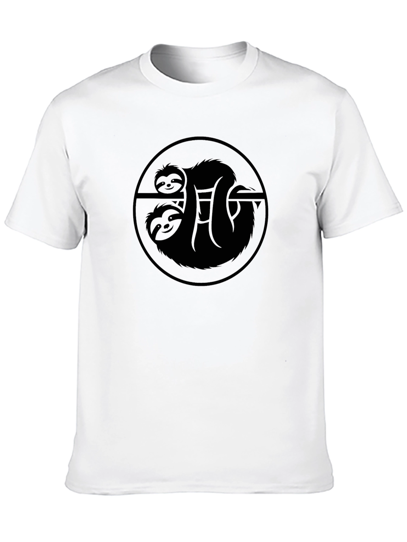 Black Sloth Duo Black Tee - Hang Out in Style! view 10