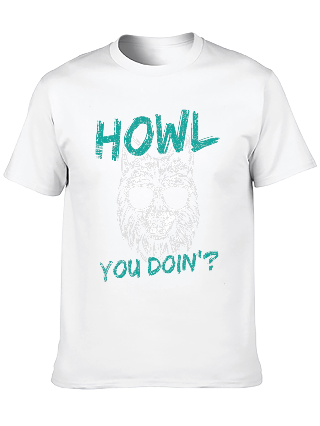 Black Howl You Doin' Wolf Graphic Tee - Black view 10