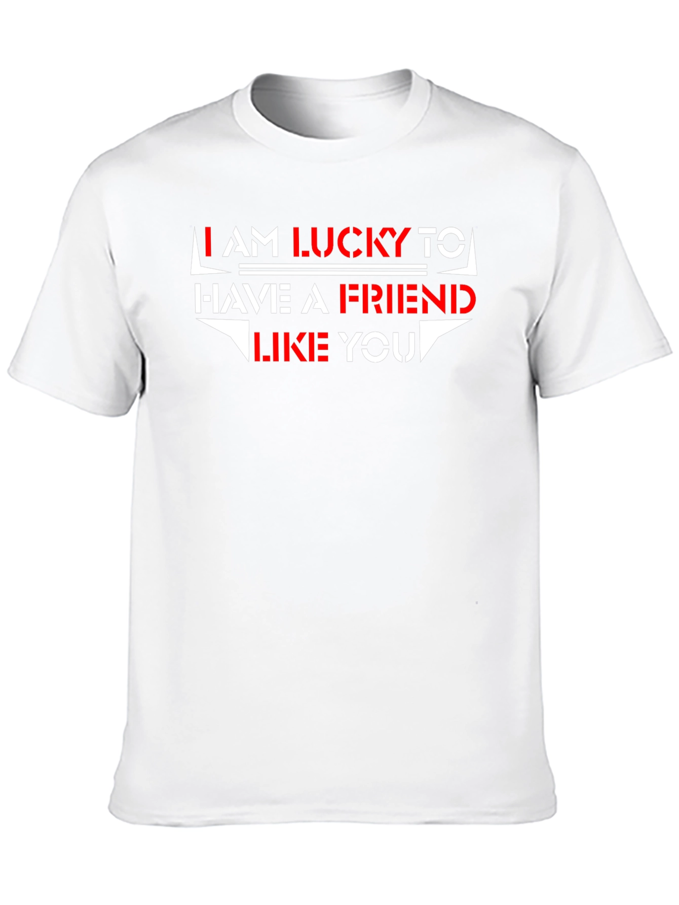 Black Lucky Friend Graphic Tee - Soft Cotton Blend view 10