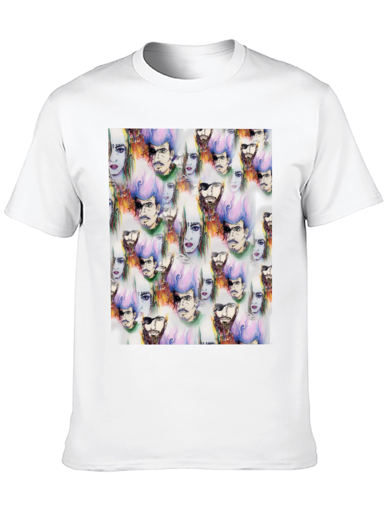 Black Unique Graphic Print T-Shirt view 10