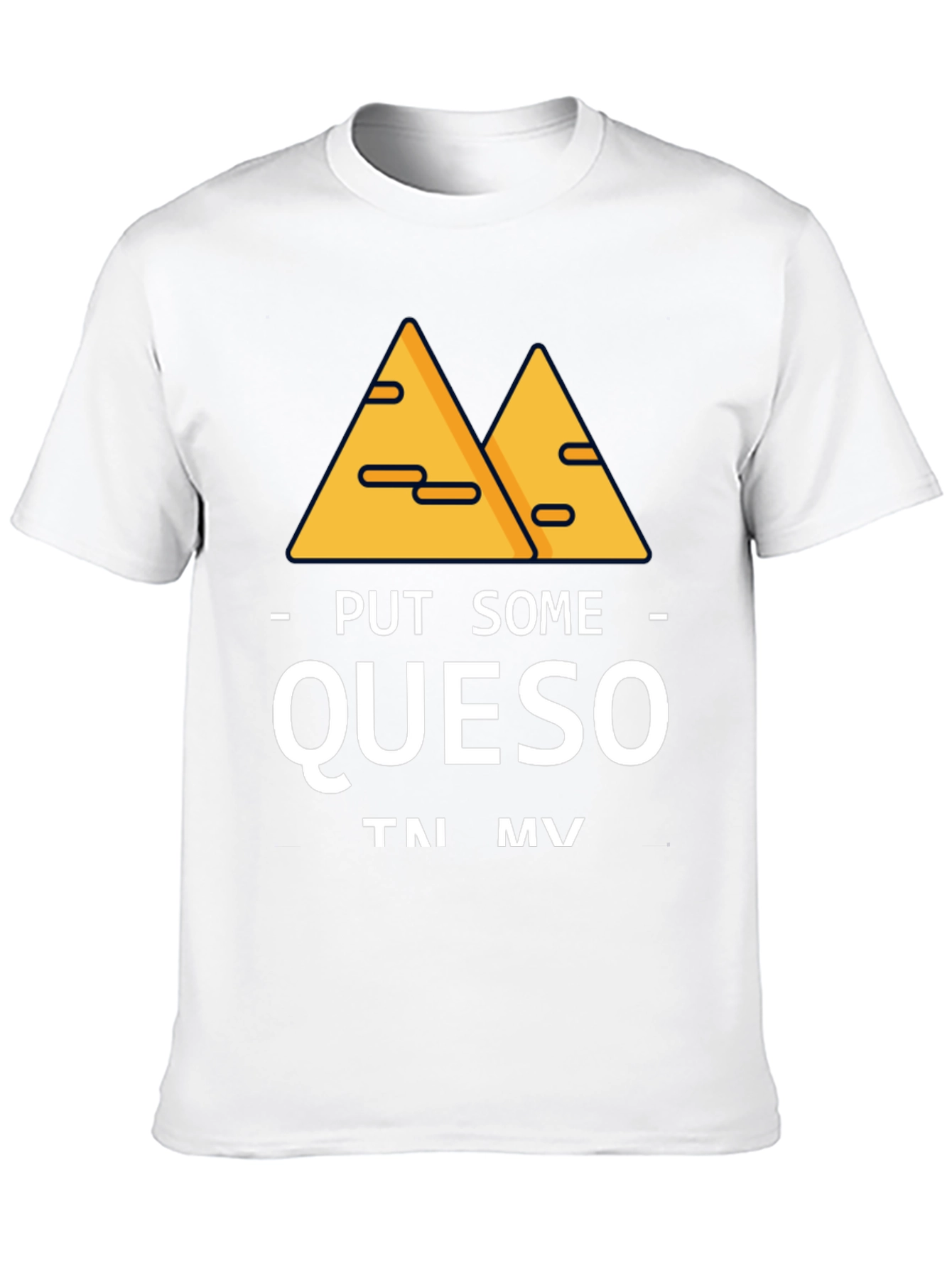 Black Put Some Queso T-Shirt Funny Foodie Tee view 10