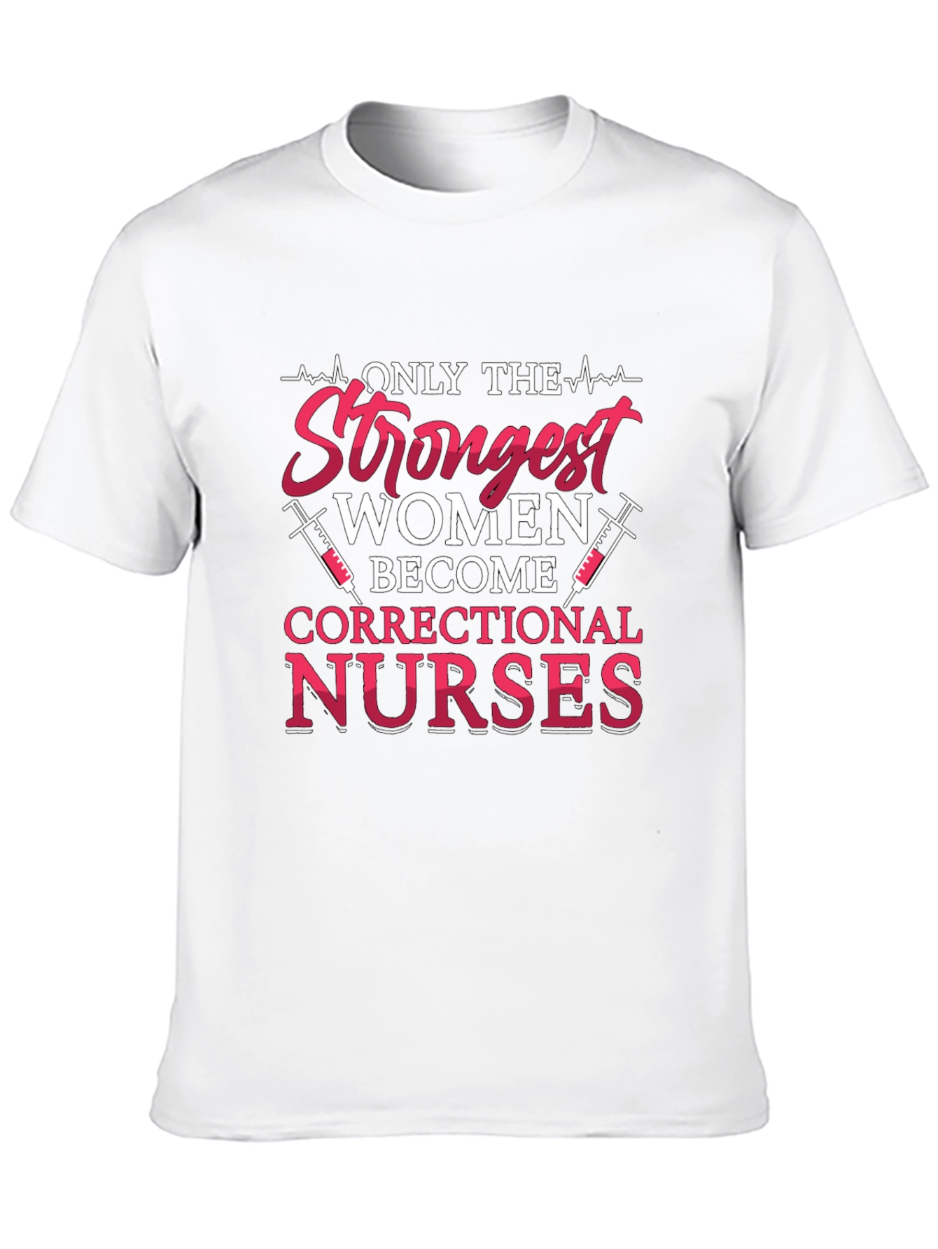Black Strongest Women Correctional Nurses T-Shirt view 10