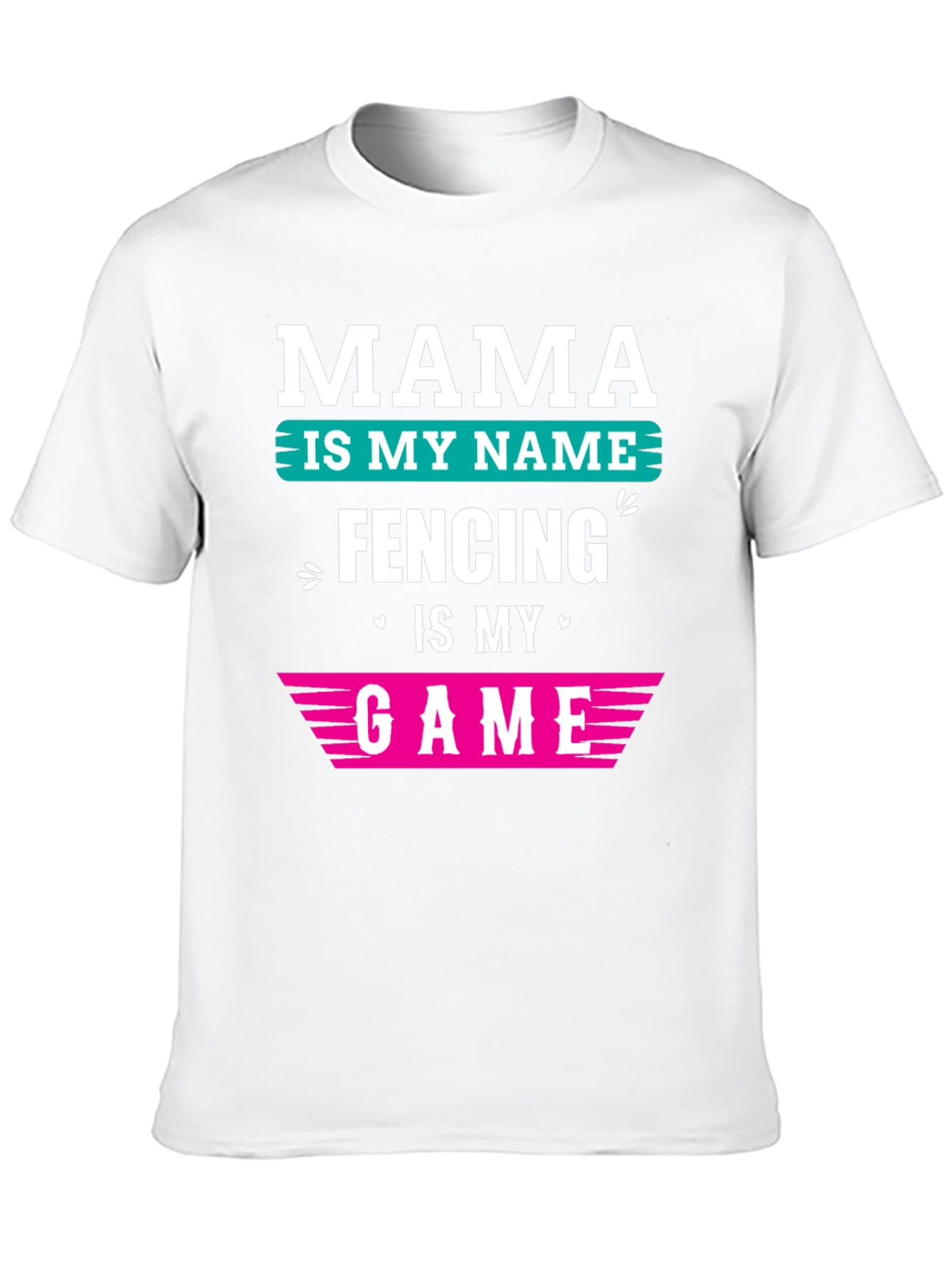 Black Mama Fencing Game T-Shirt view 10