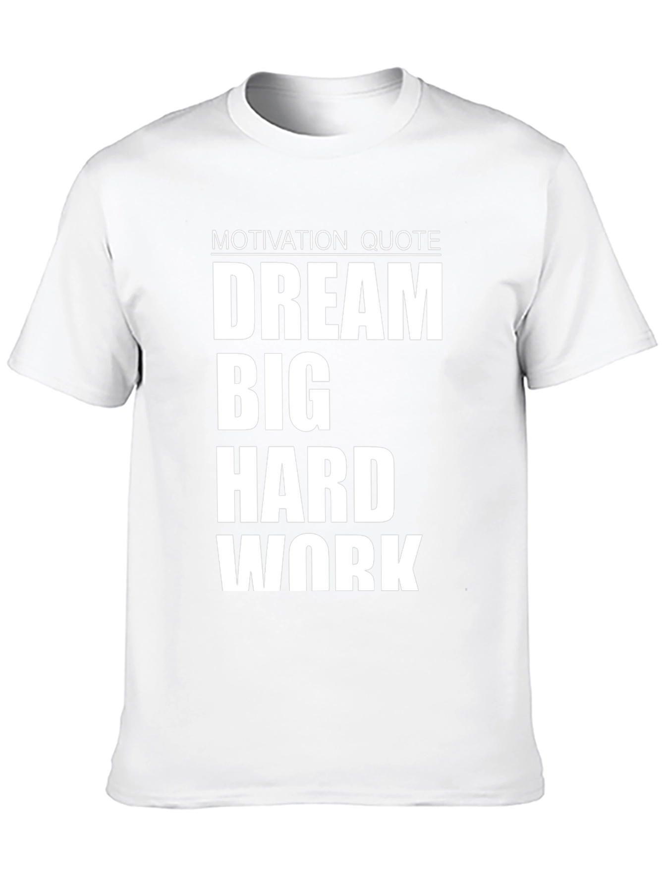 Black Dream Big Hard Work T-Shirt - Motivational Black Tee view 10