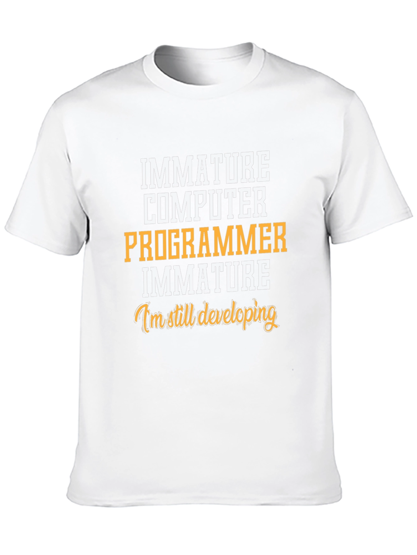 Black Immature Computer Programmer T-Shirt view 10