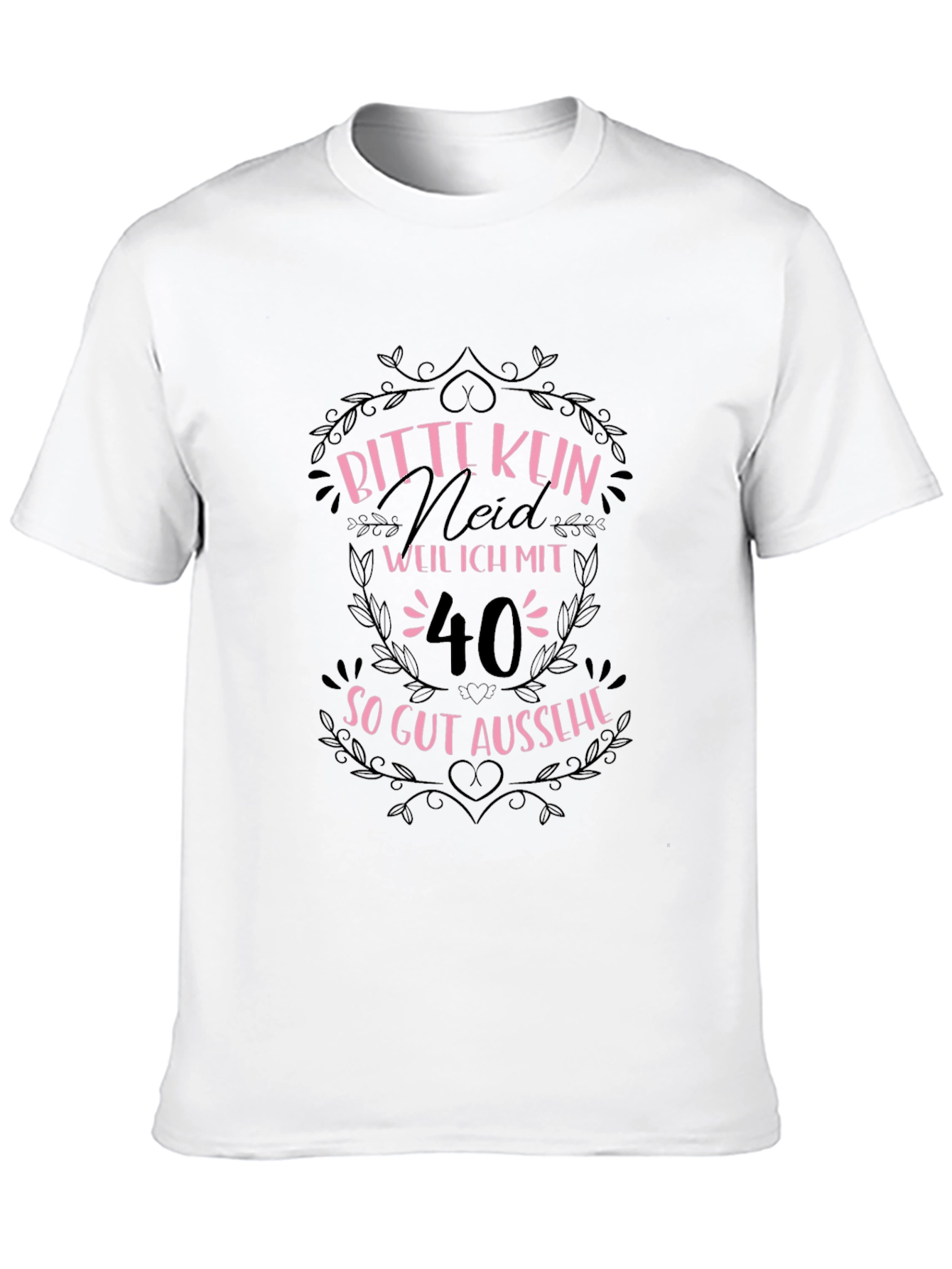 Black Funny 40th Birthday T-Shirt - Bitte Kein Neid view 10