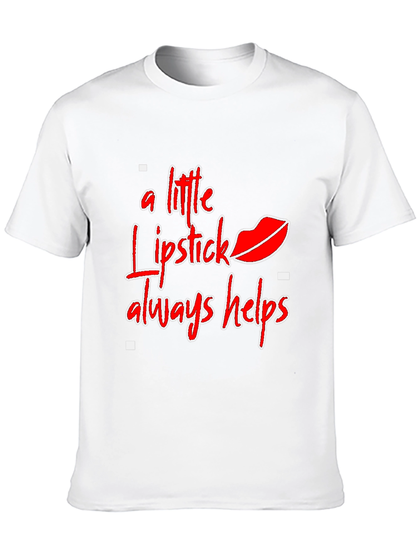 Black Lipstick Helps Graphic Tee - Stylish Statement Shirt view 10