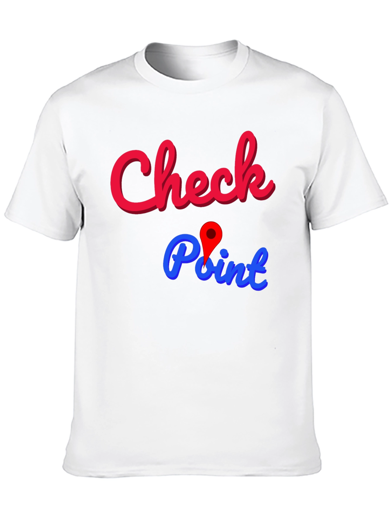 Black Check Point Graphic Tee - Stylish Cotton Blend view 10