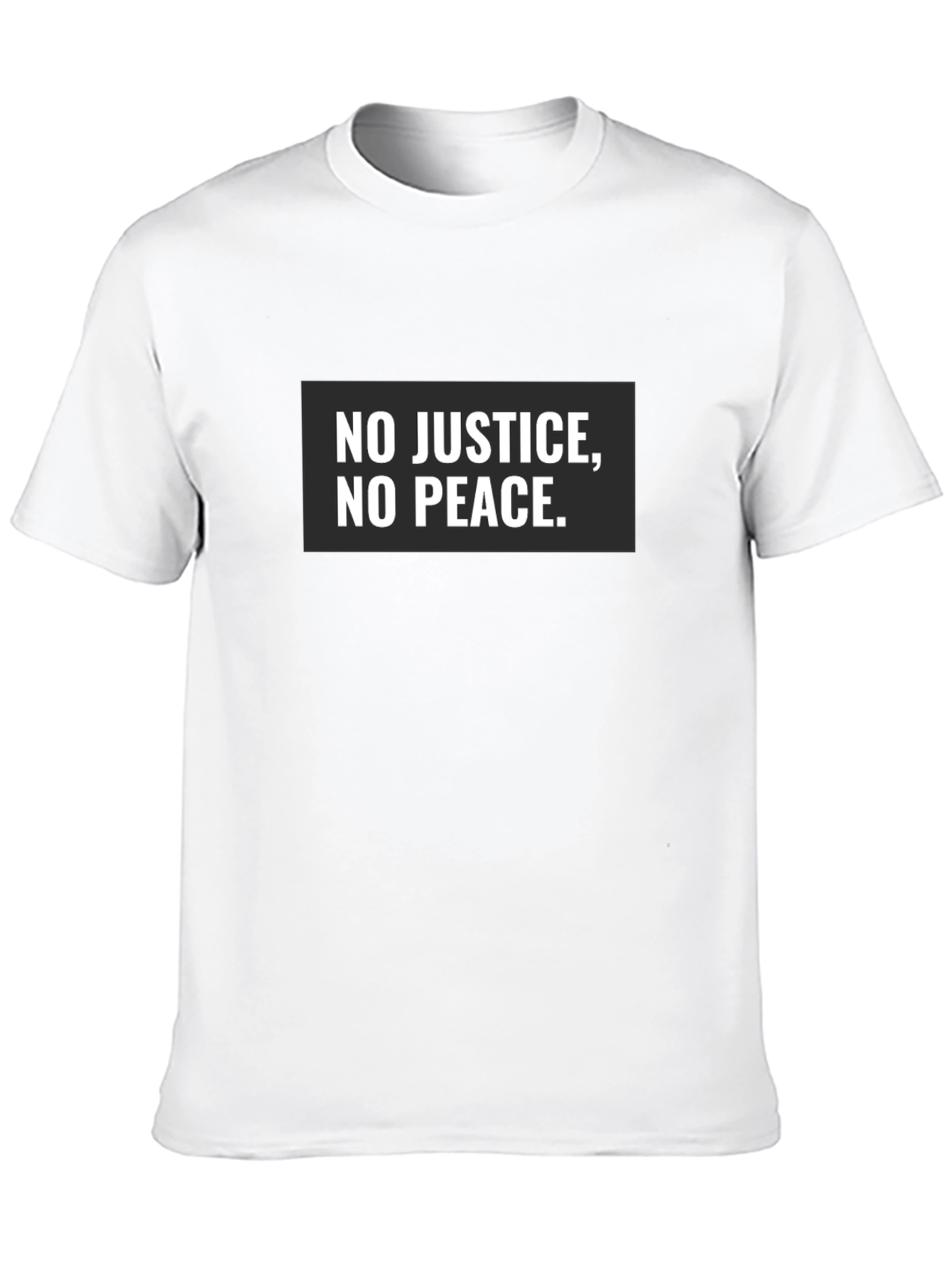 Black No Justice No Peace Graphic Tee view 10