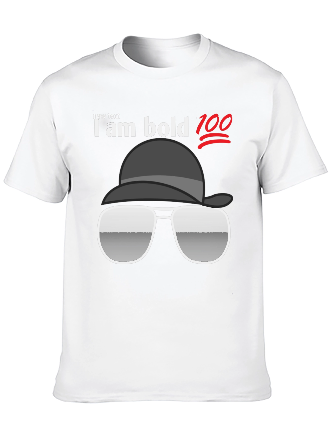 Black I Am Bold T-Shirt - Cool Graphic Tee view 10