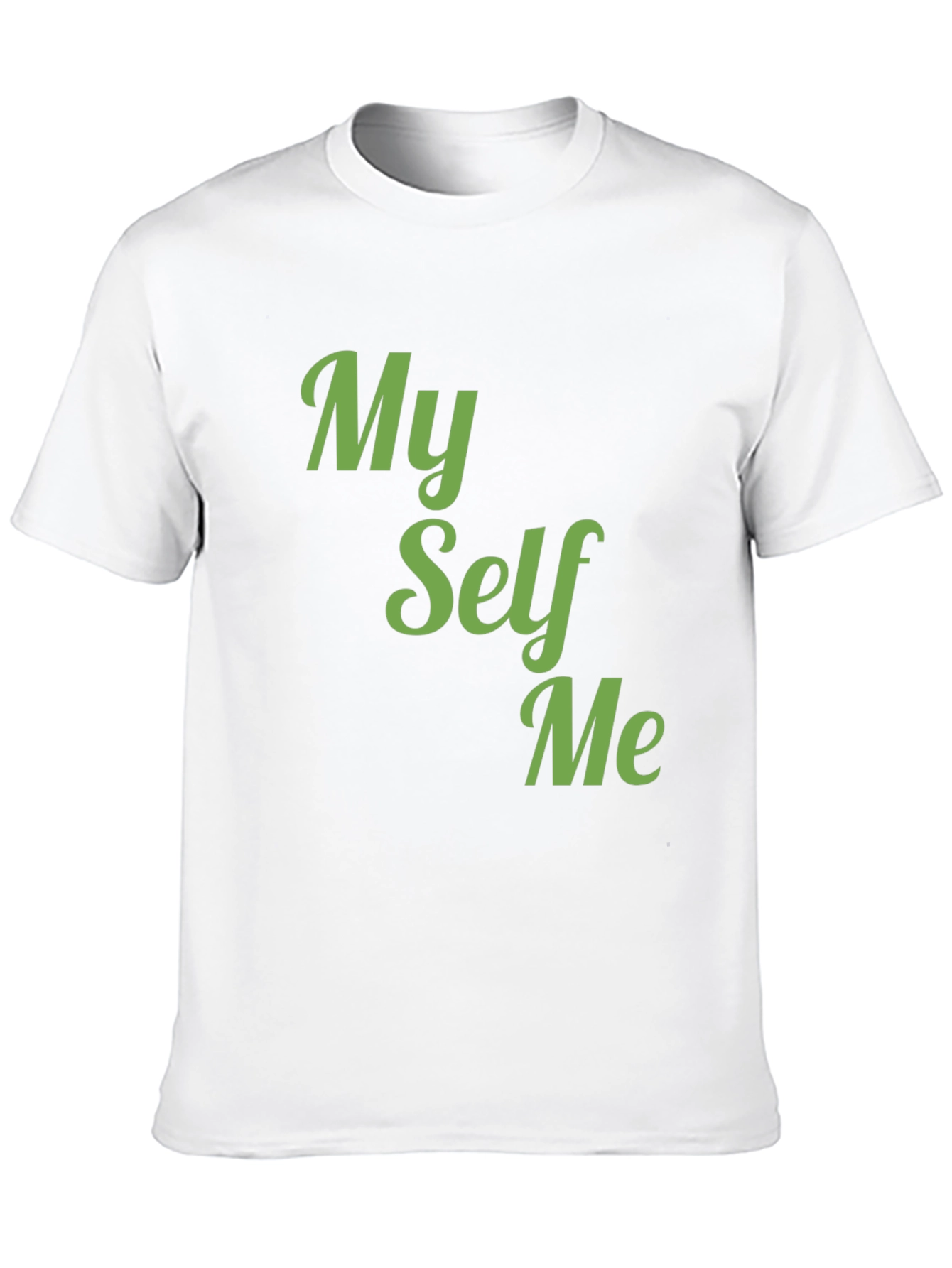 Black My Self Me Graphic Tee - Soft Cotton Blend T-Shirt view 10