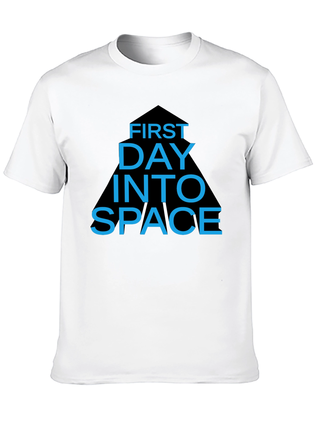 Black First Day Into Space Graphic T-Shirt view 10