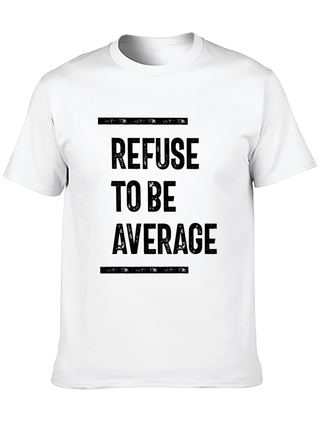 Black Refuse to be Average Black T-Shirt view 10