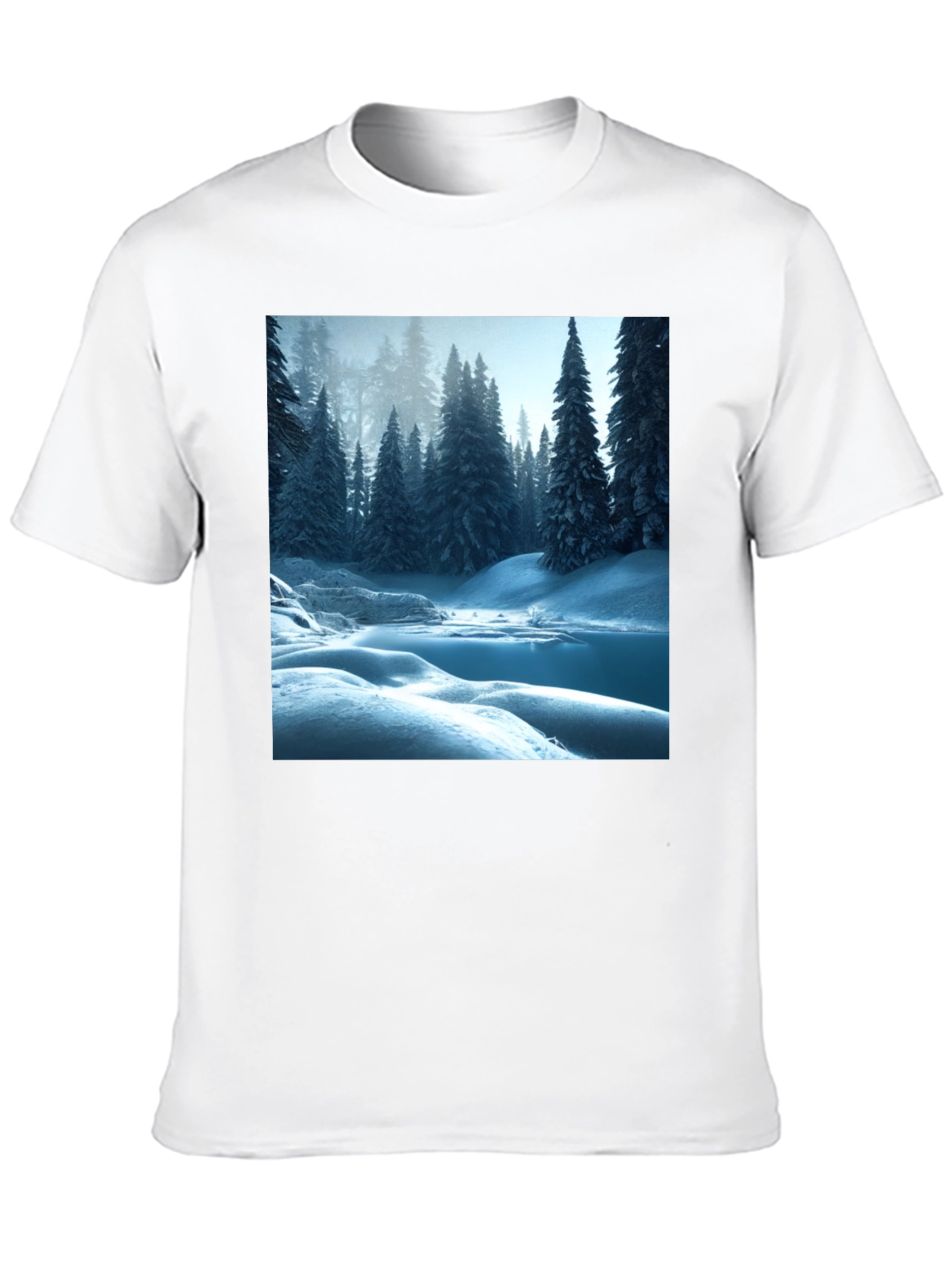 Black Winter Wonderland Graphic Tee - Black view 10
