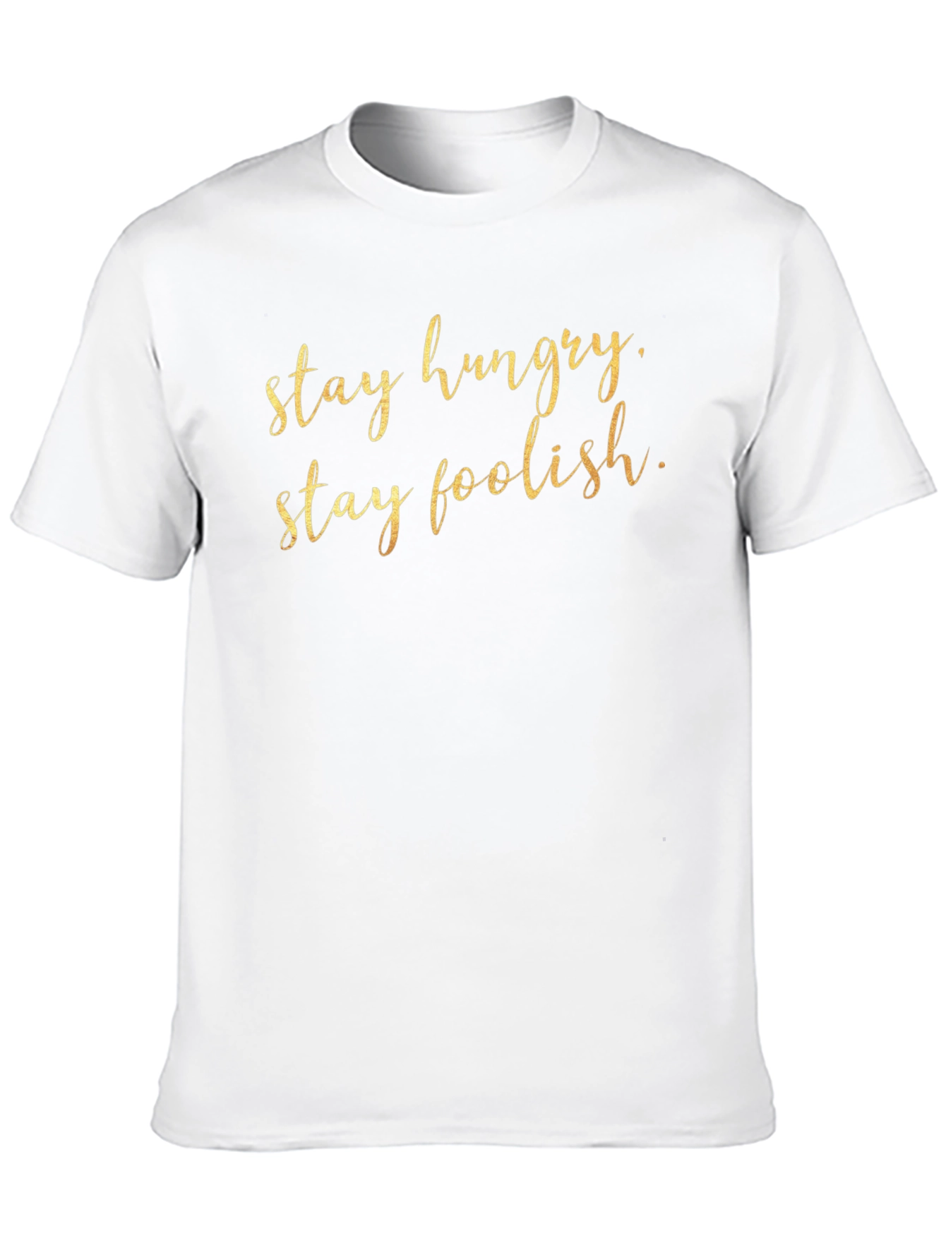 Black Stay Hungry Stay Foolish T-Shirt - Stylish Graphic Tee view 10
