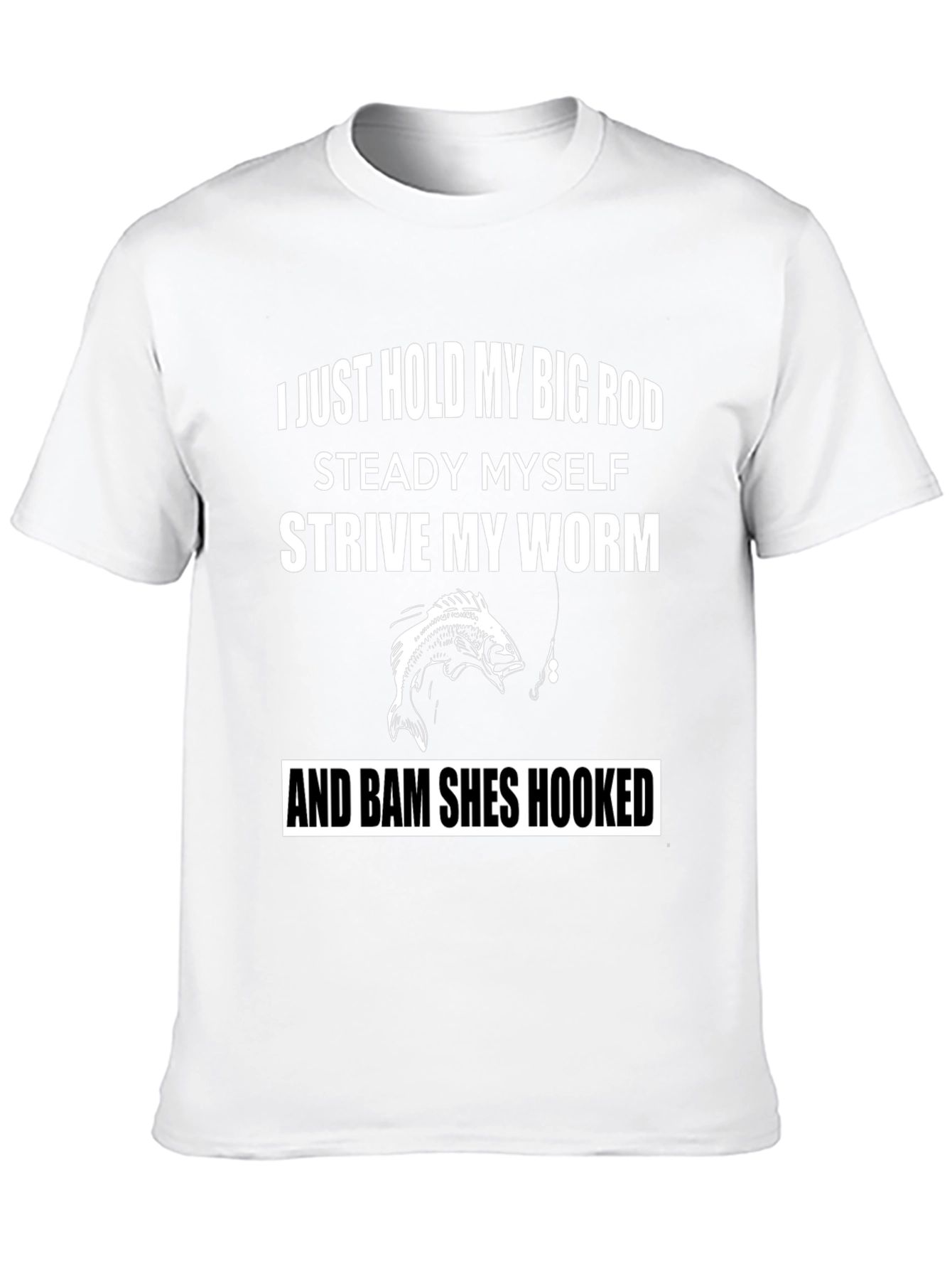 Black Fishing Humor Graphic T-Shirt view 10