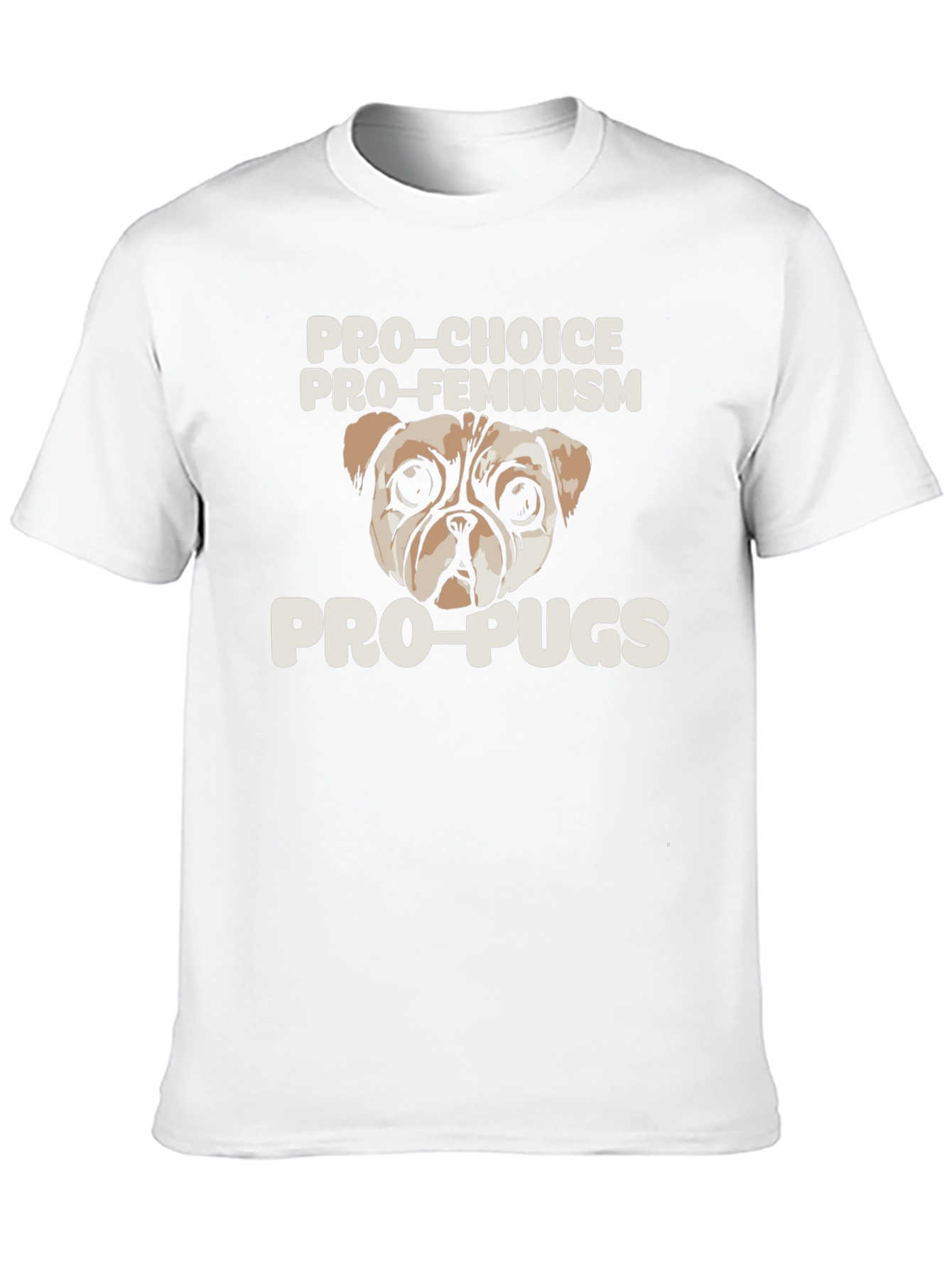 Black Pro-Choice Pro-Feminism Pro-Pugs Graphic Tee view 10