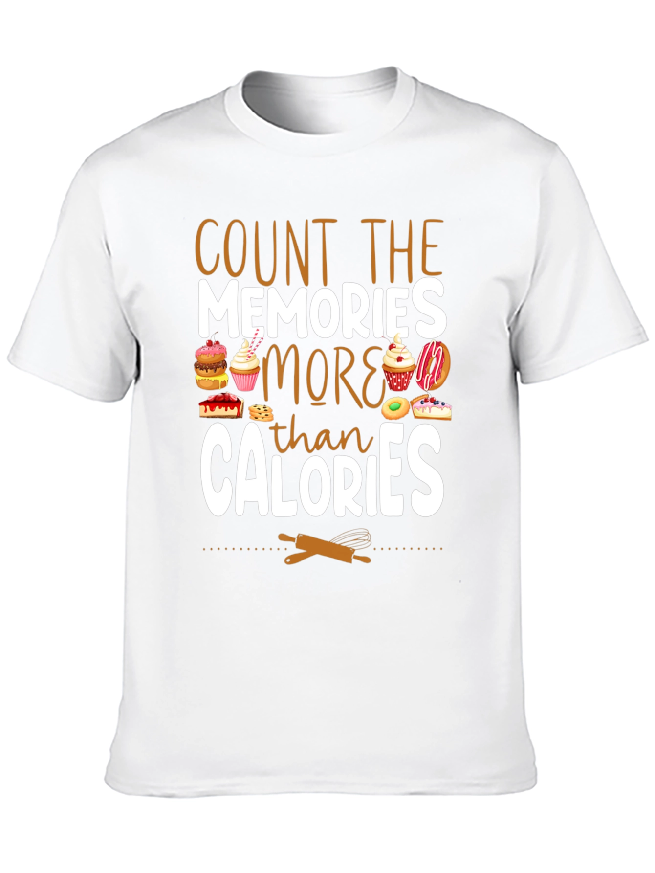 Black Count Memories Not Calories T-Shirt view 10