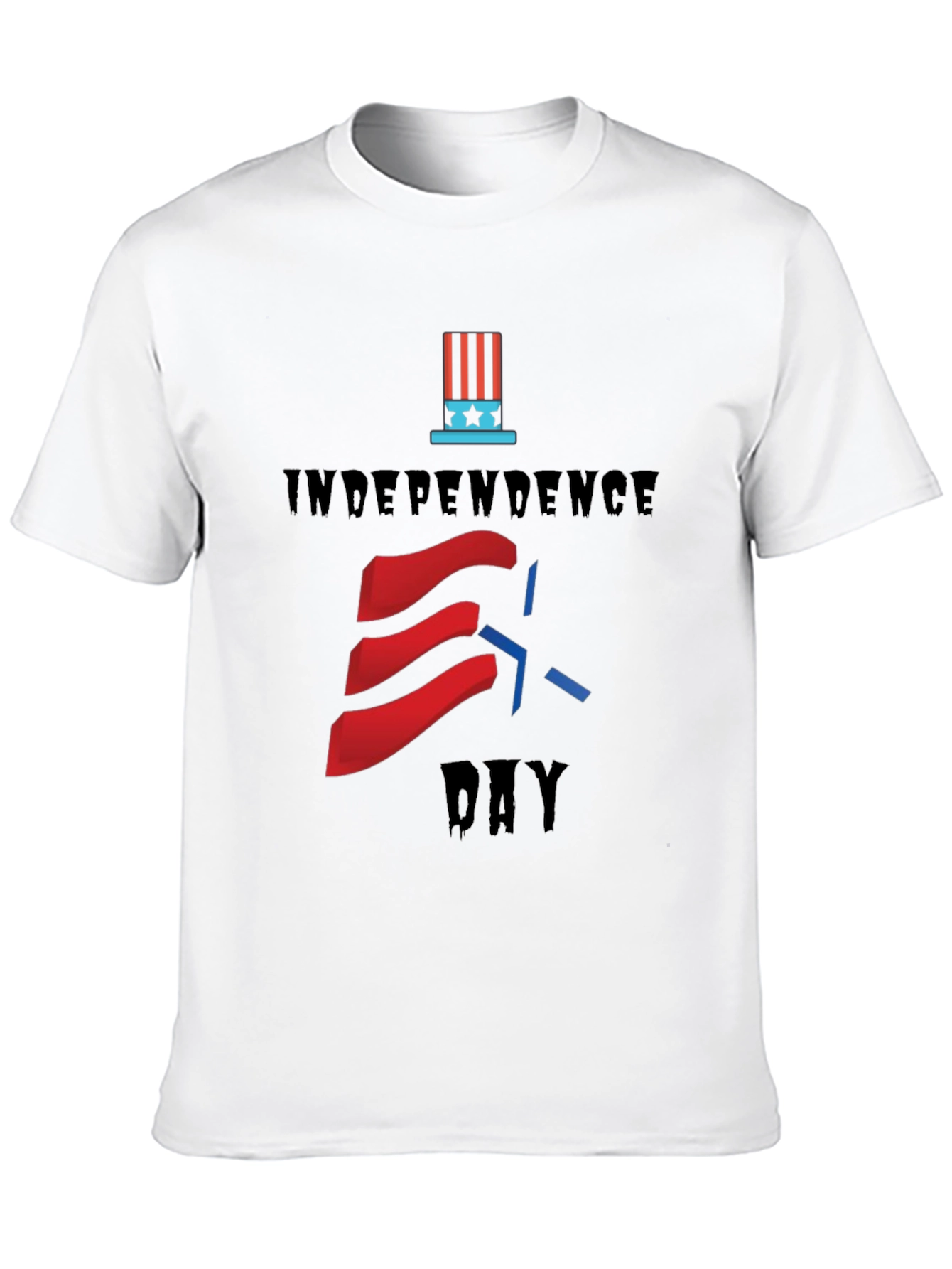 Black Independence Day Graphic T-Shirt view 10