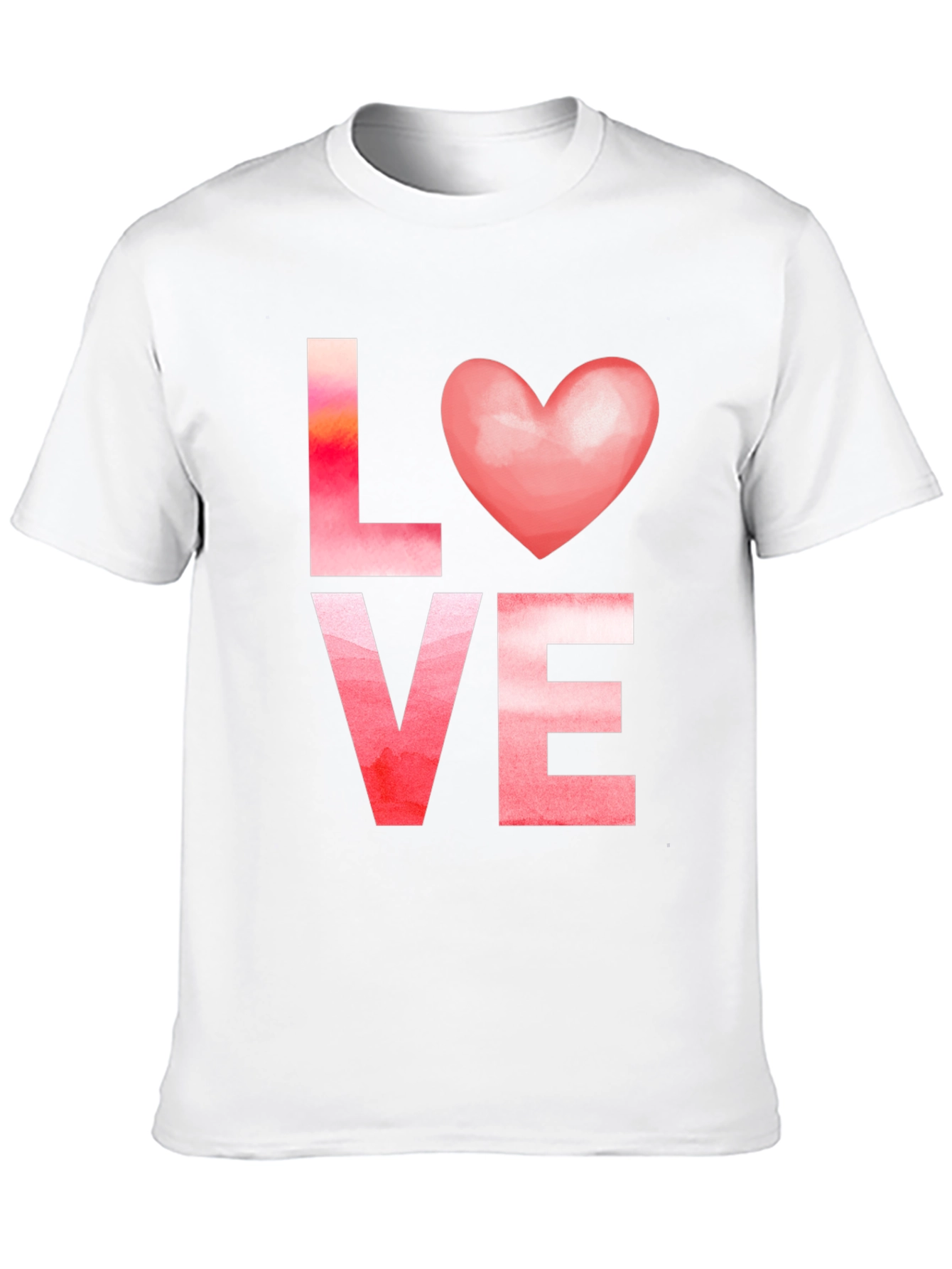 Black Love Heart Valentine T-Shirt view 10
