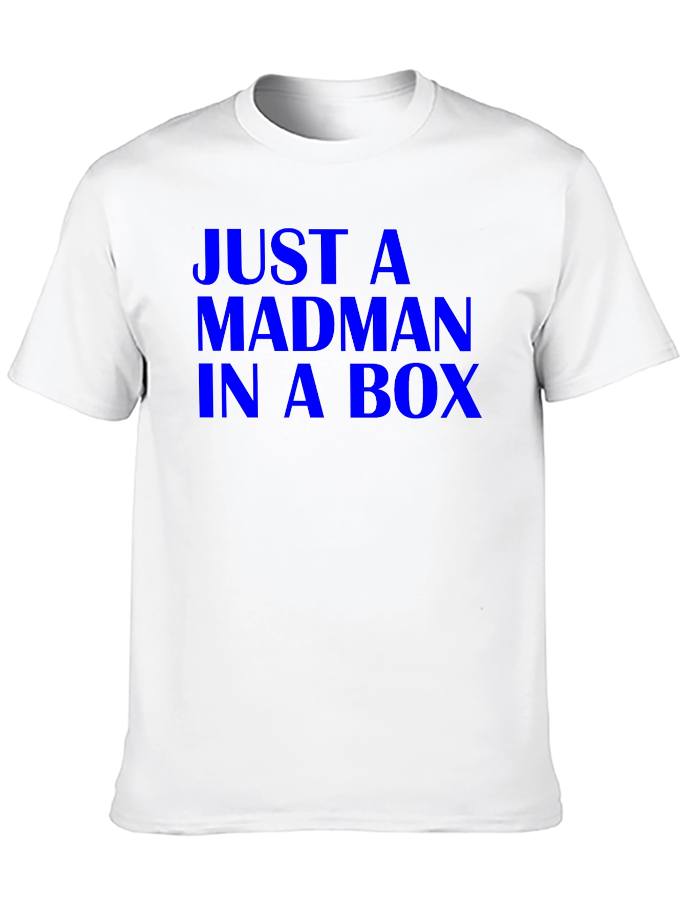 Black Just a Madman in a Box Tee - Black Cotton T-Shirt view 10