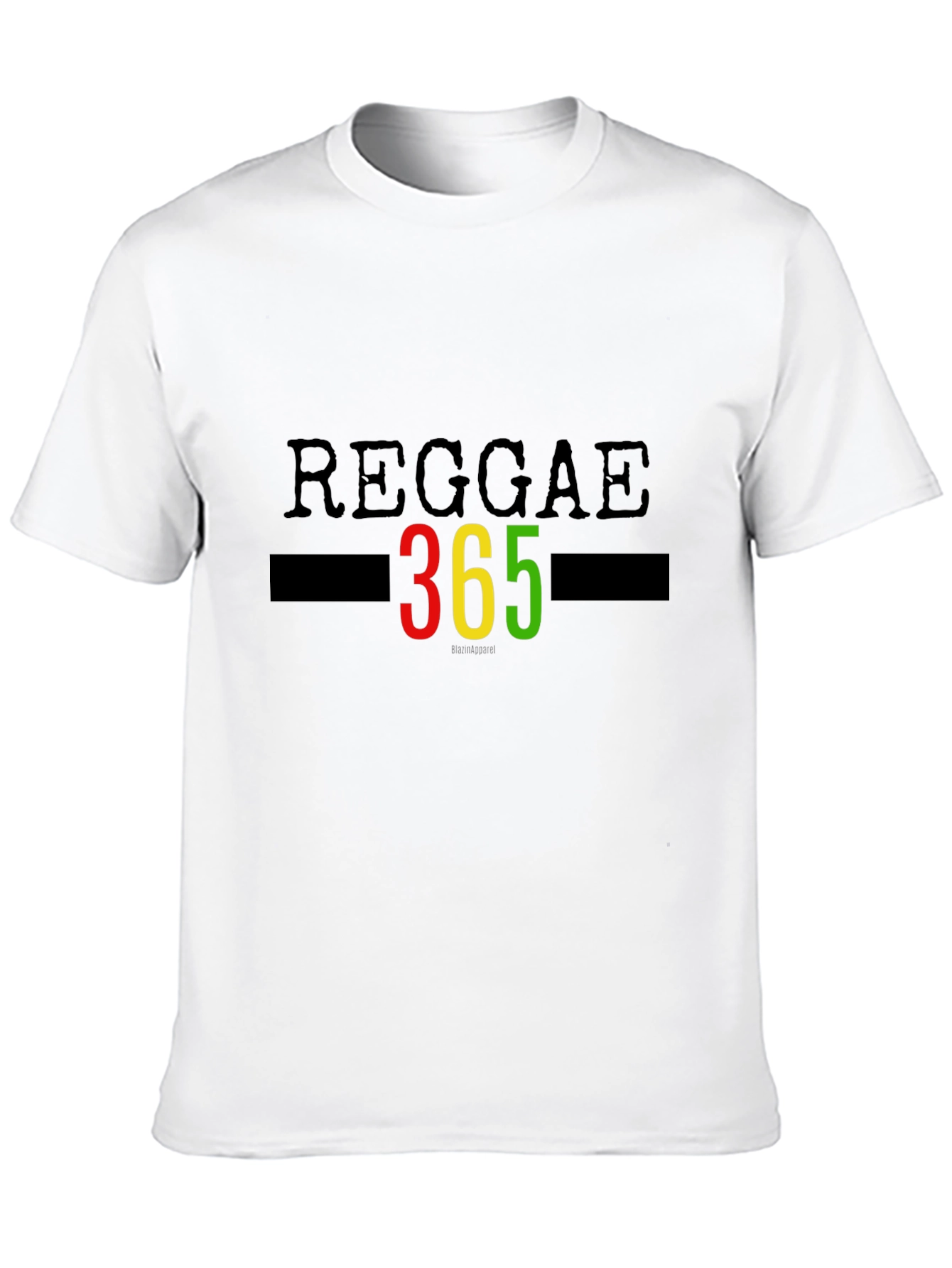 Black Reggae 365 T-Shirt Black Graphic Tee view 10