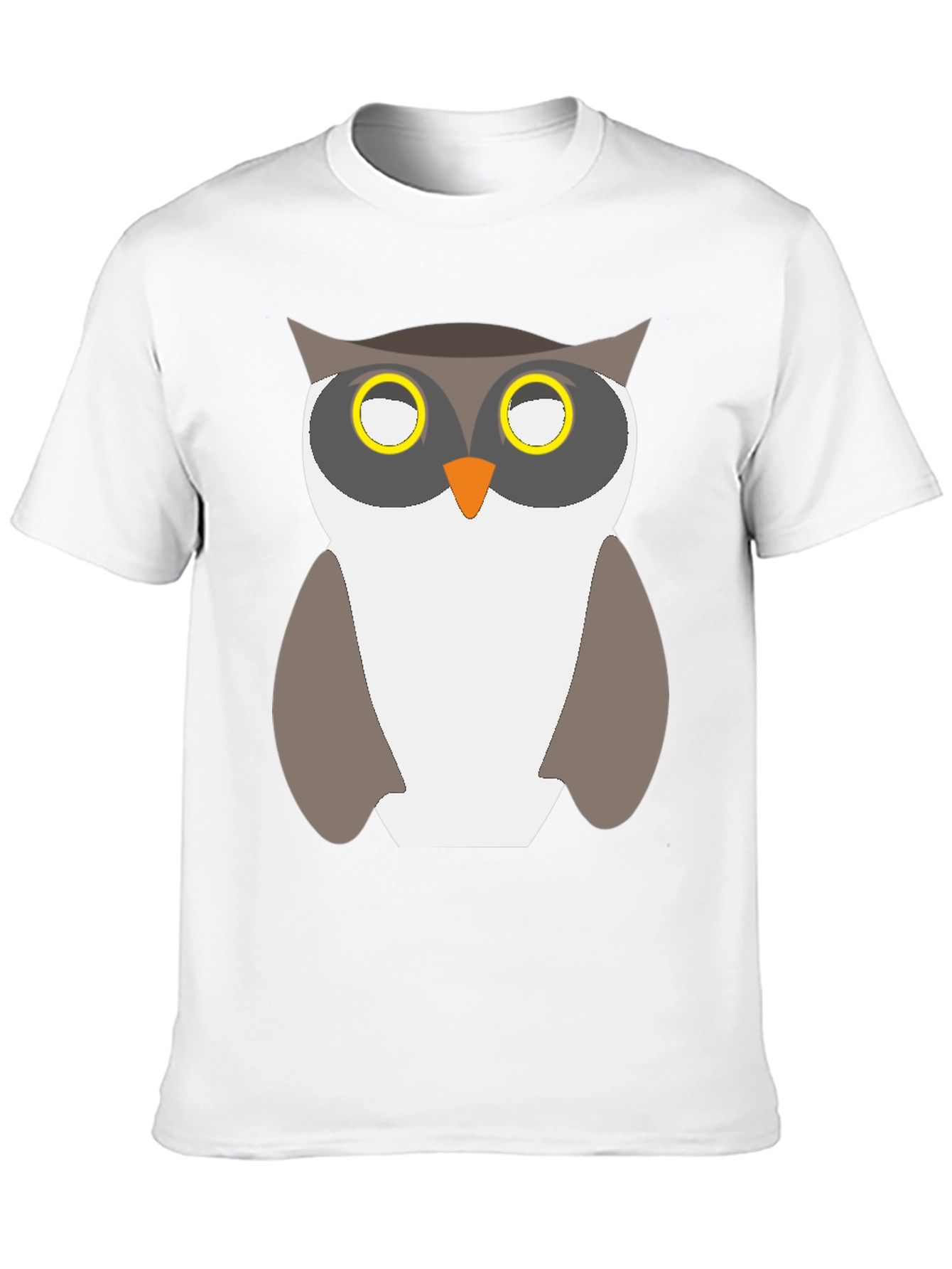 Black Owl Graphic Print Black T-Shirt view 10