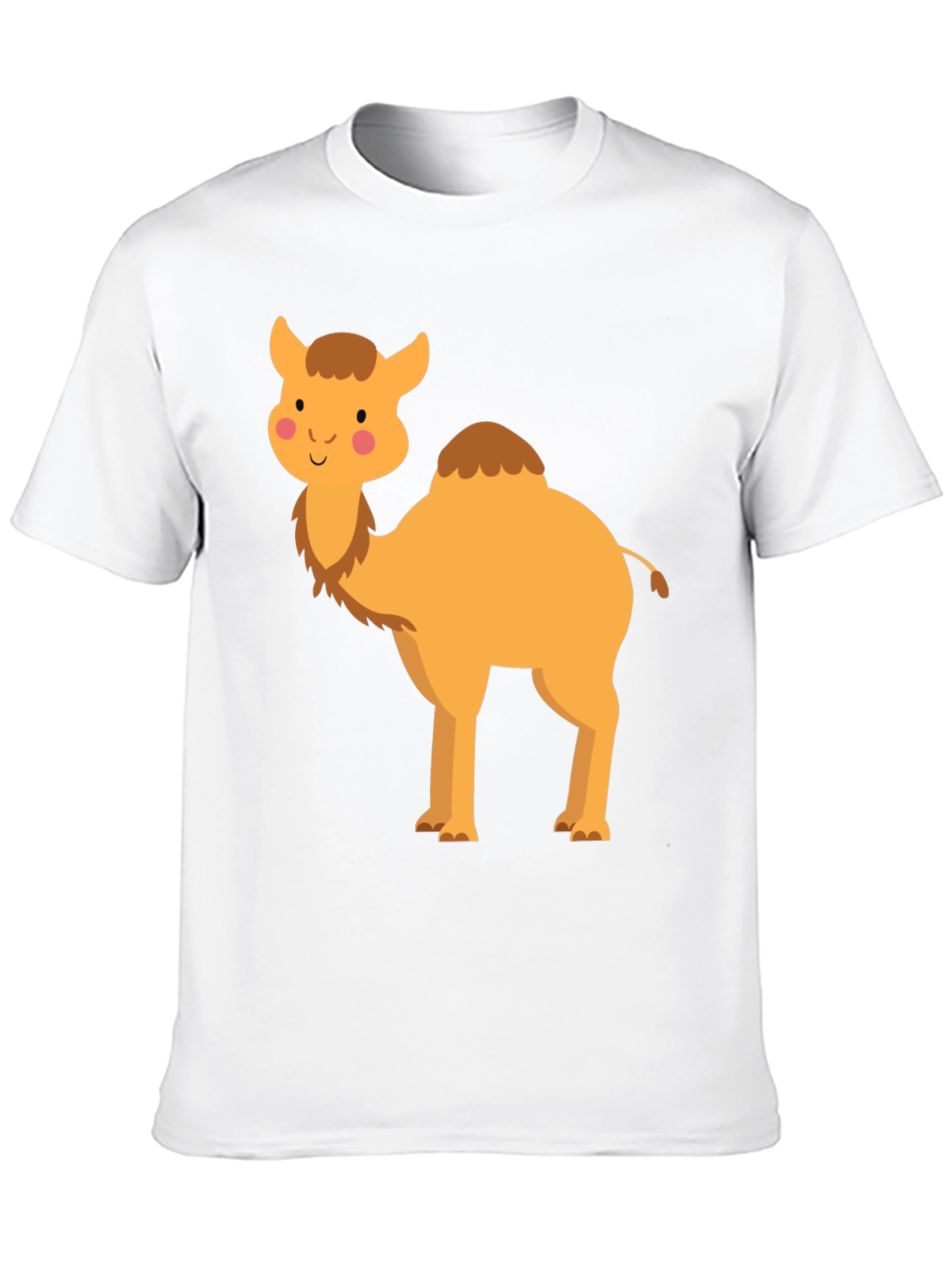 Black Cute Camel Graphic Tee - Unisex Black T-Shirt view 10