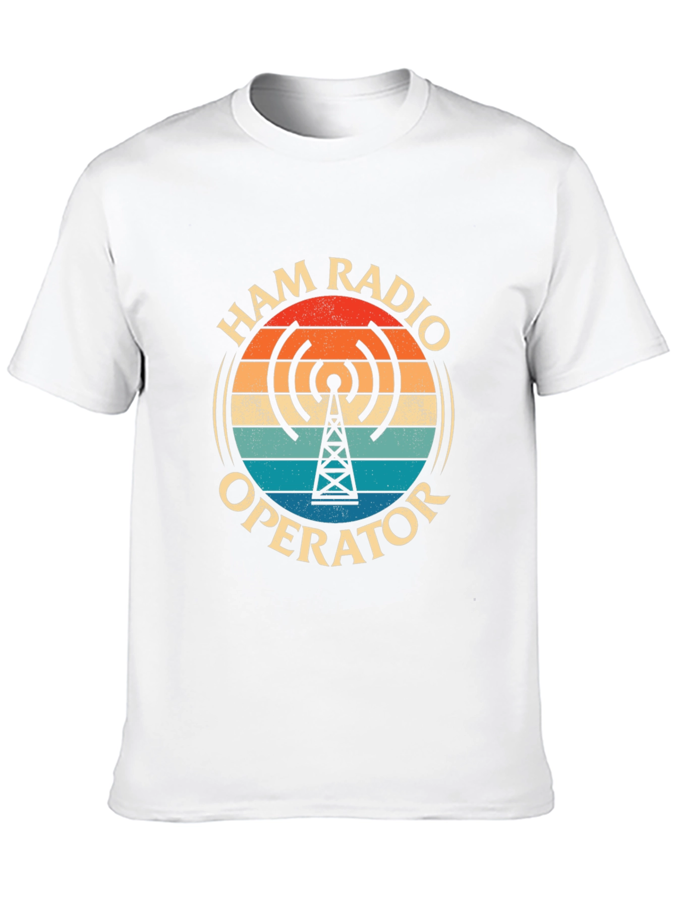 Black Ham Radio Operator T-Shirt - Vintage Design view 10