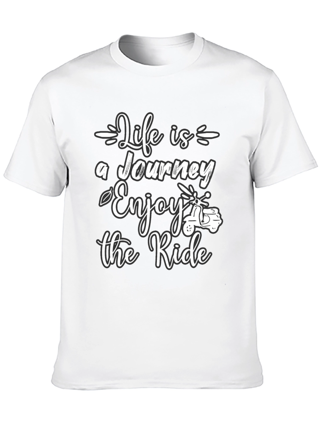 Black Life is a Journey T-Shirt - Enjoy the Ride Graphic Tee view 10