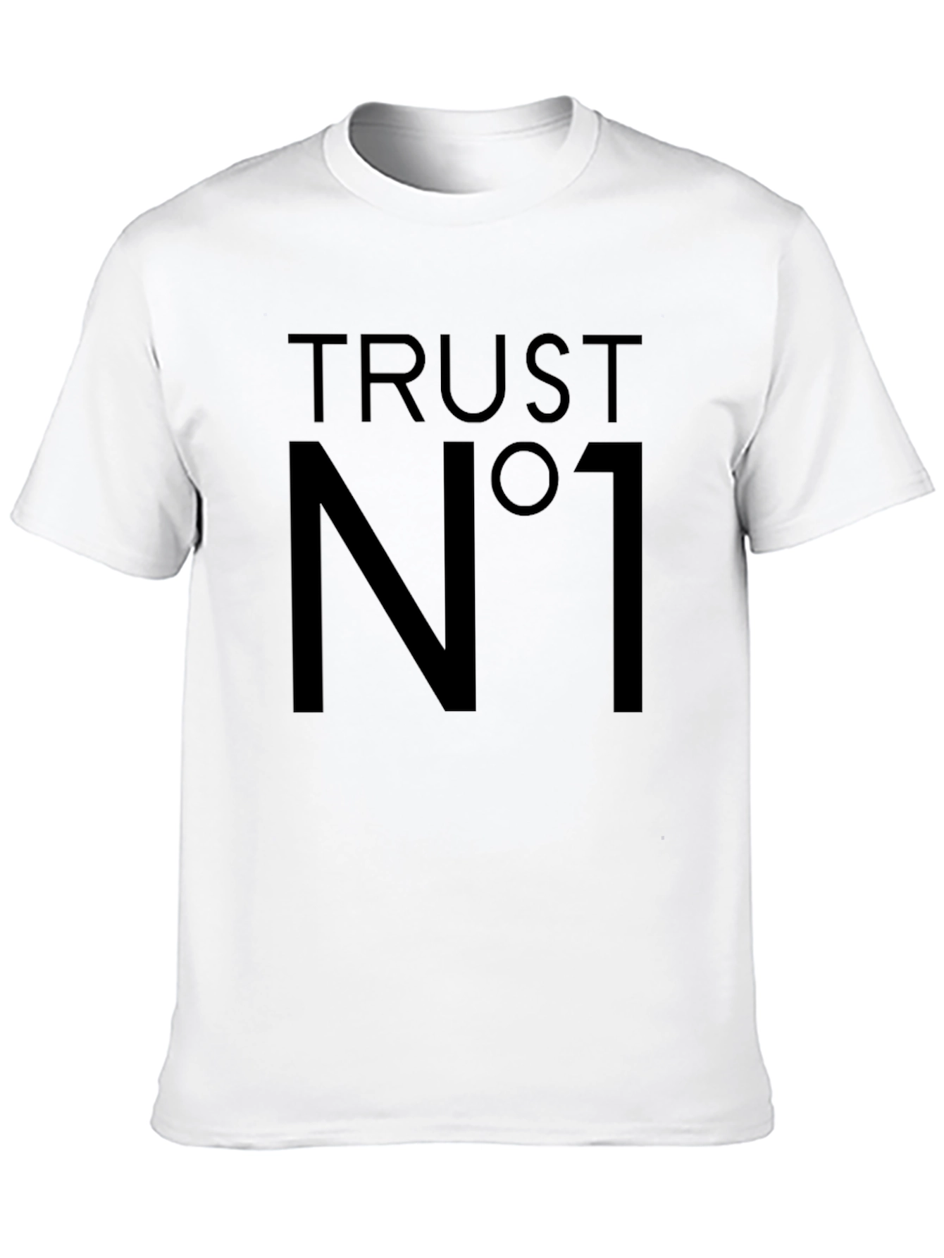 Black Trust No One Black Graphic Tee view 10