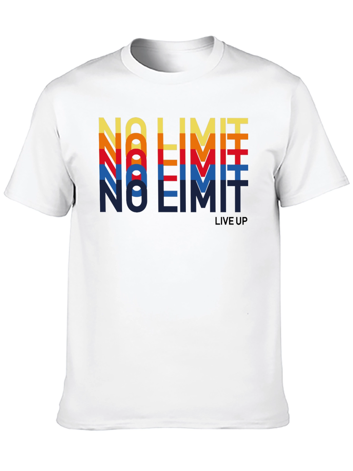 Black Retro "No Limit" Graphic Tee - Vintage Style Shirt view 10