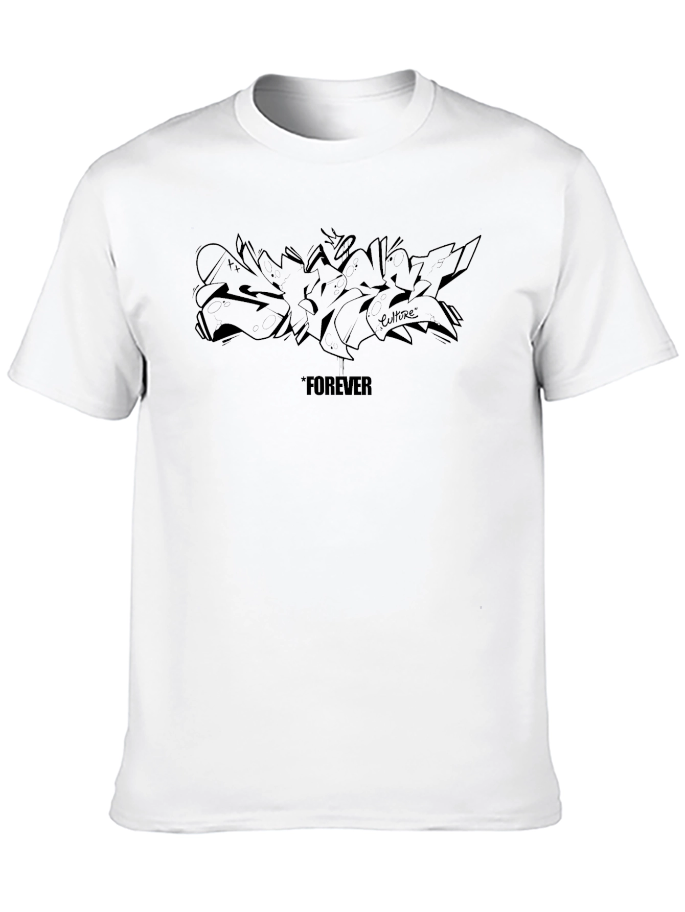 Black Forever Culture Black Graphic Tee view 10