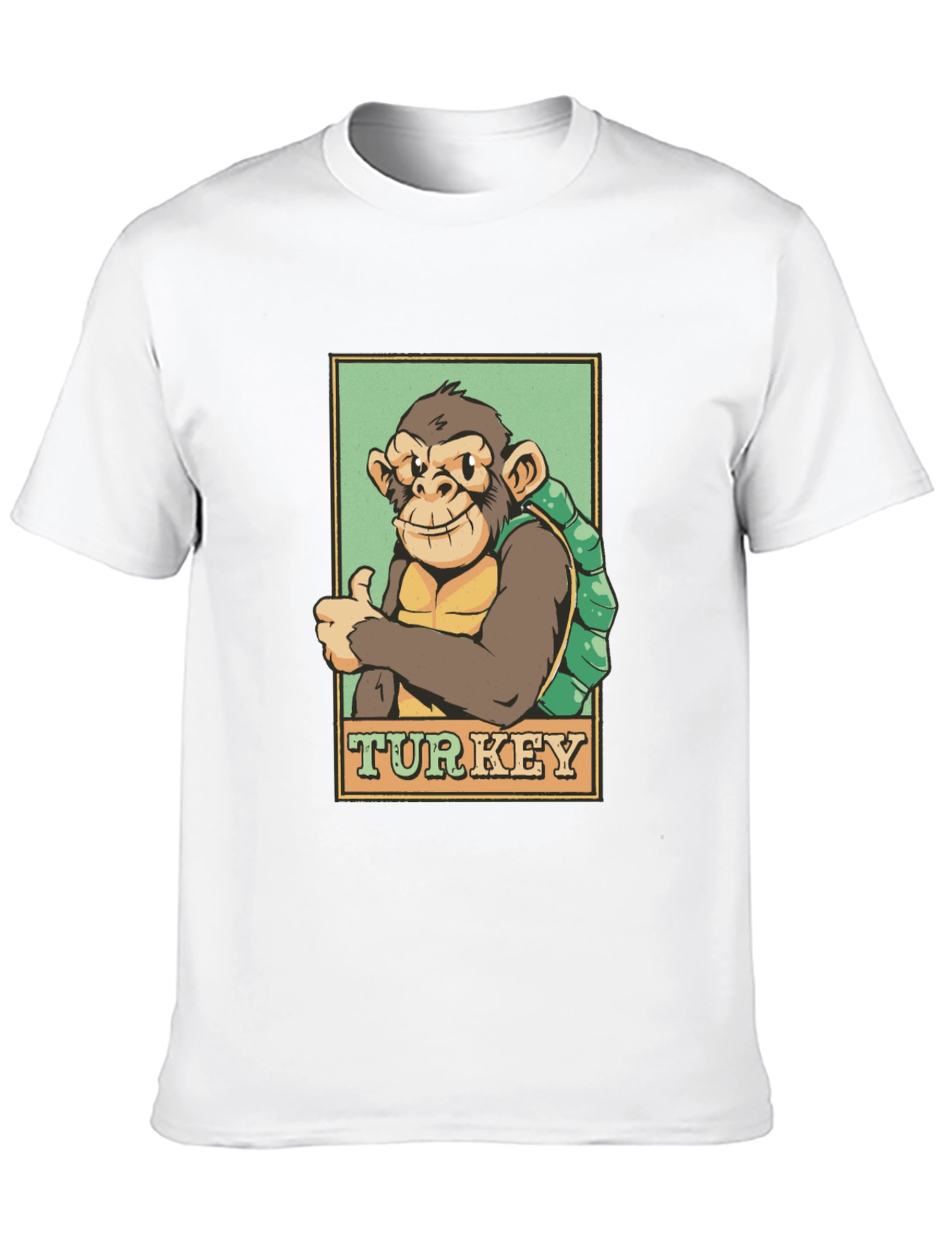 Black Monkey Turkey Graphic T-Shirt - Adventure Ready! view 10
