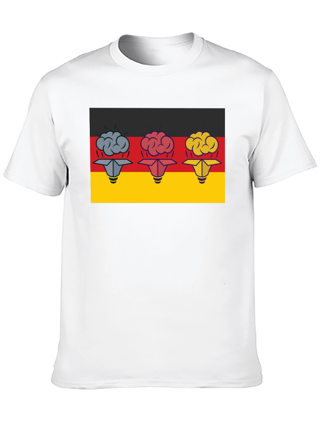 Germany Flag Brain Idea T-Shirt - 10