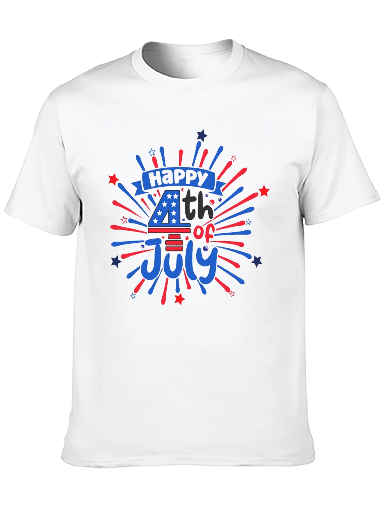 Black Happy 4th of July Graphic T-Shirt view 10