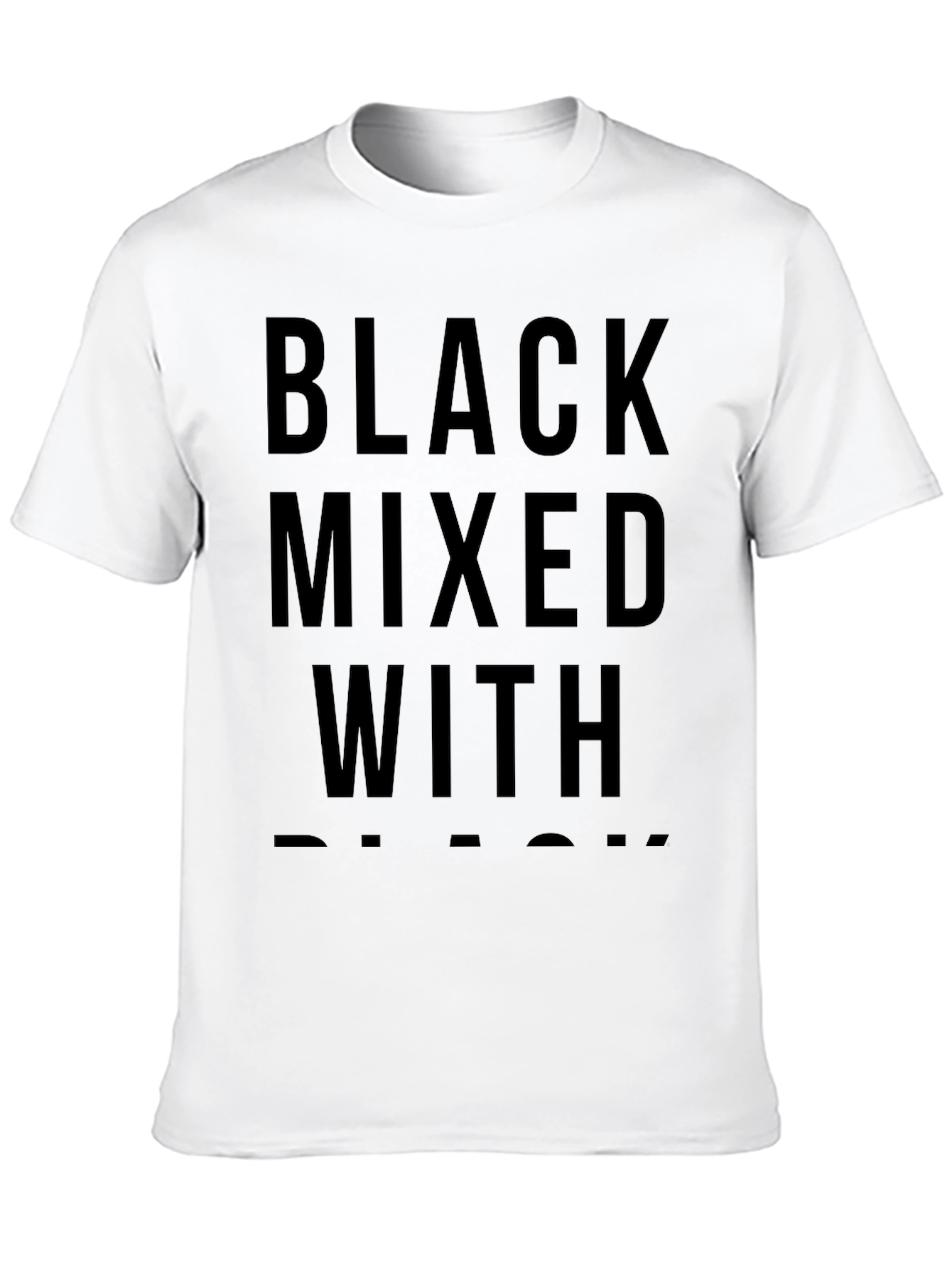 Black Black Mixed With T-Shirt view 10