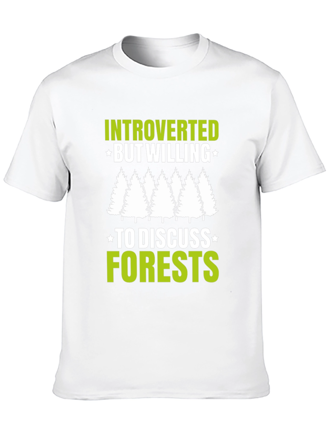 Black Introverted Forest Lover Tee view 10