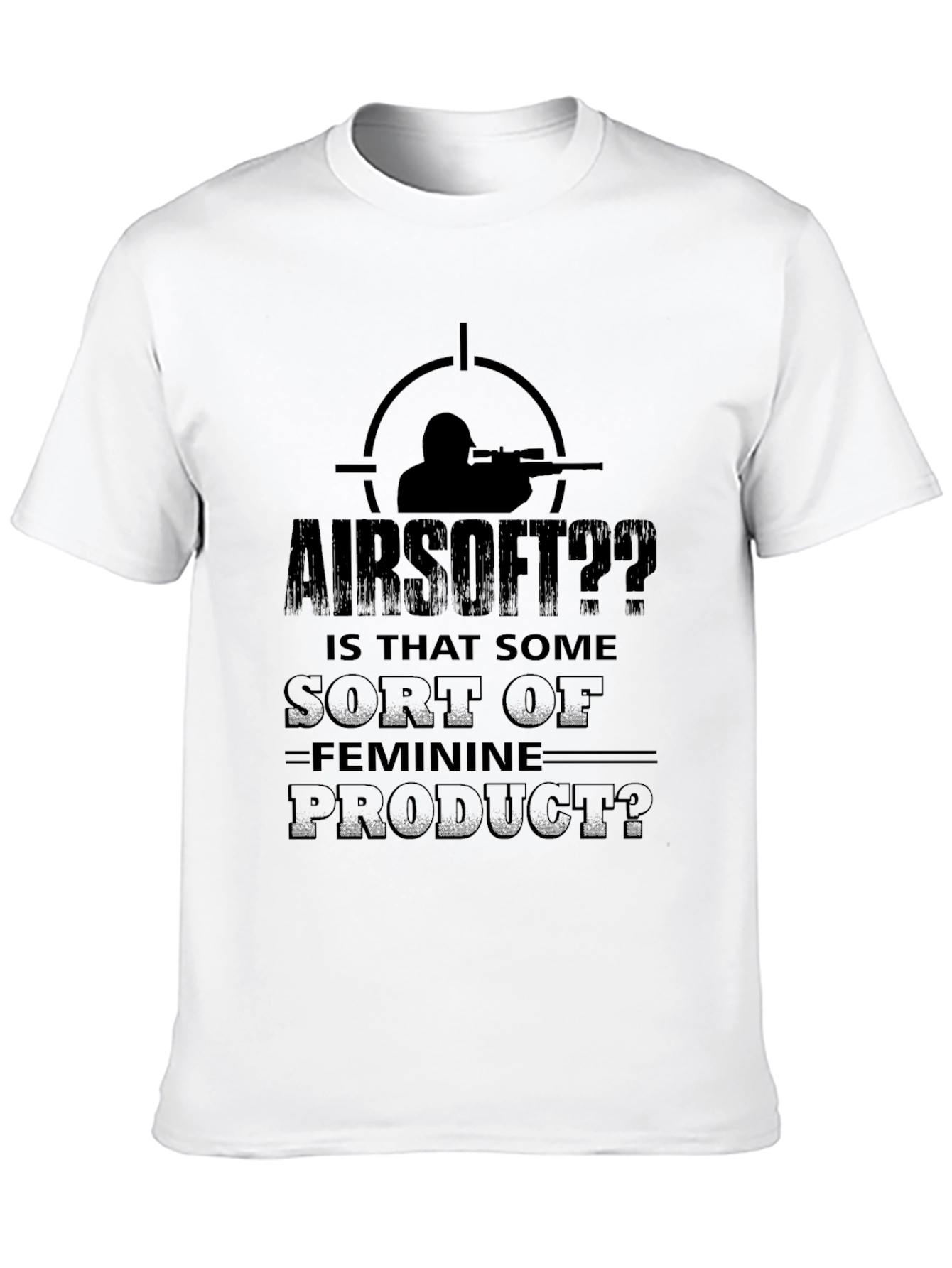 Black Airsoft Masculinity Graphic Tee view 10