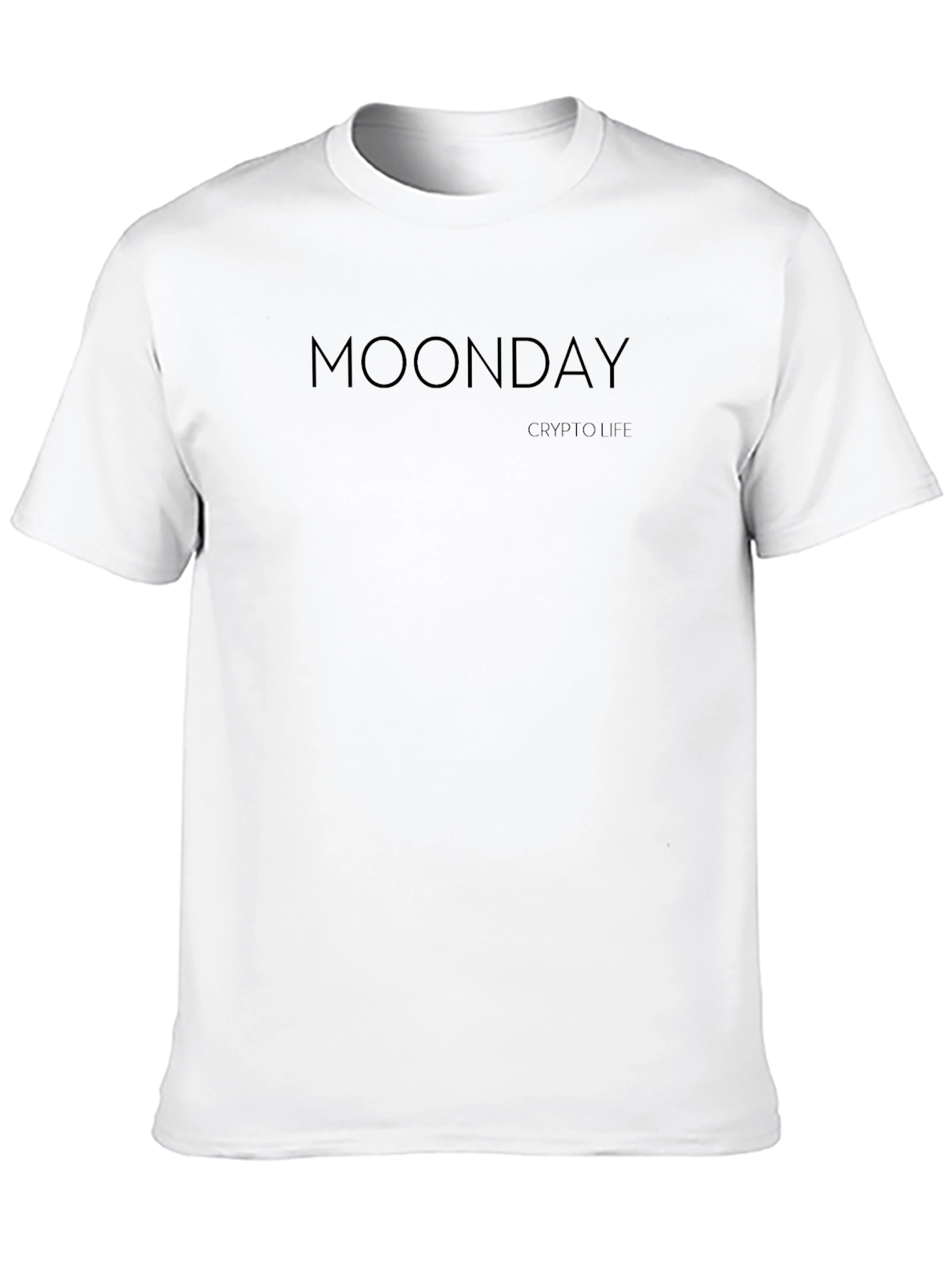 Black Moonday Crypto Life Black T-Shirt view 10