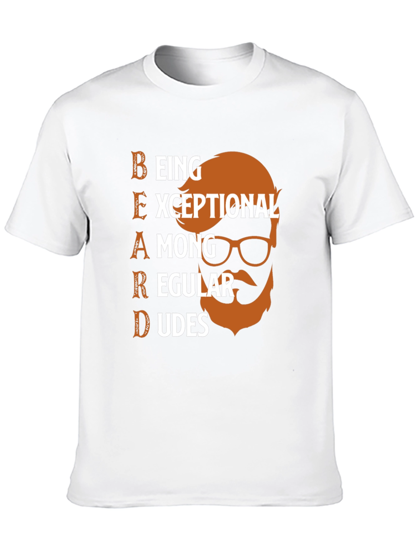 Black Beard Exceptional Among Regular Dudes Graphic T-Shirt view 10