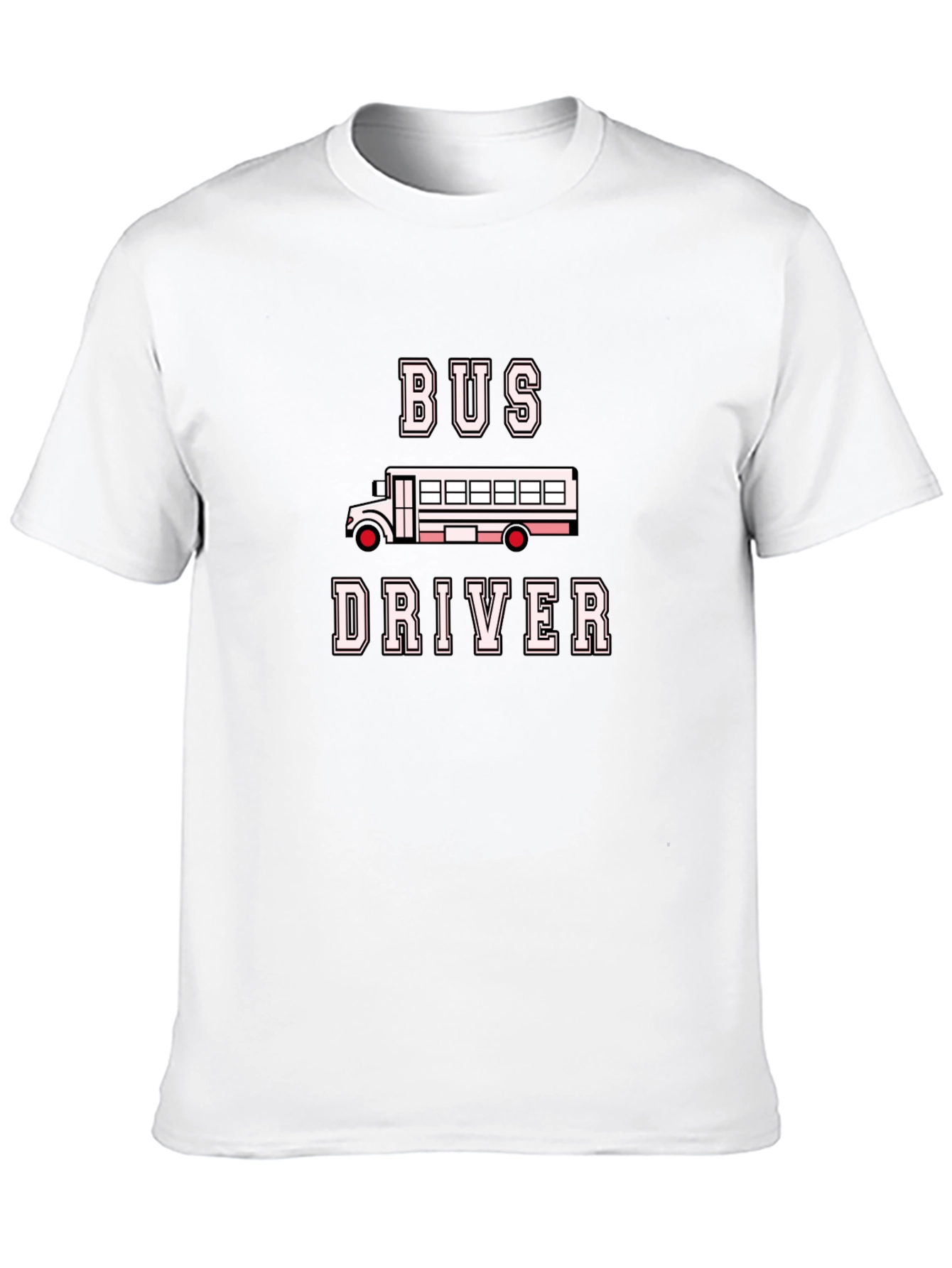 Black Bus Driver T-Shirt - Black Crew Neck view 10