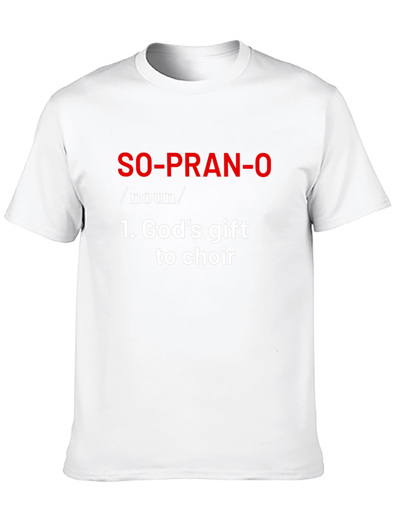 Black Soprano Definition T-Shirt - Choir Gift view 10