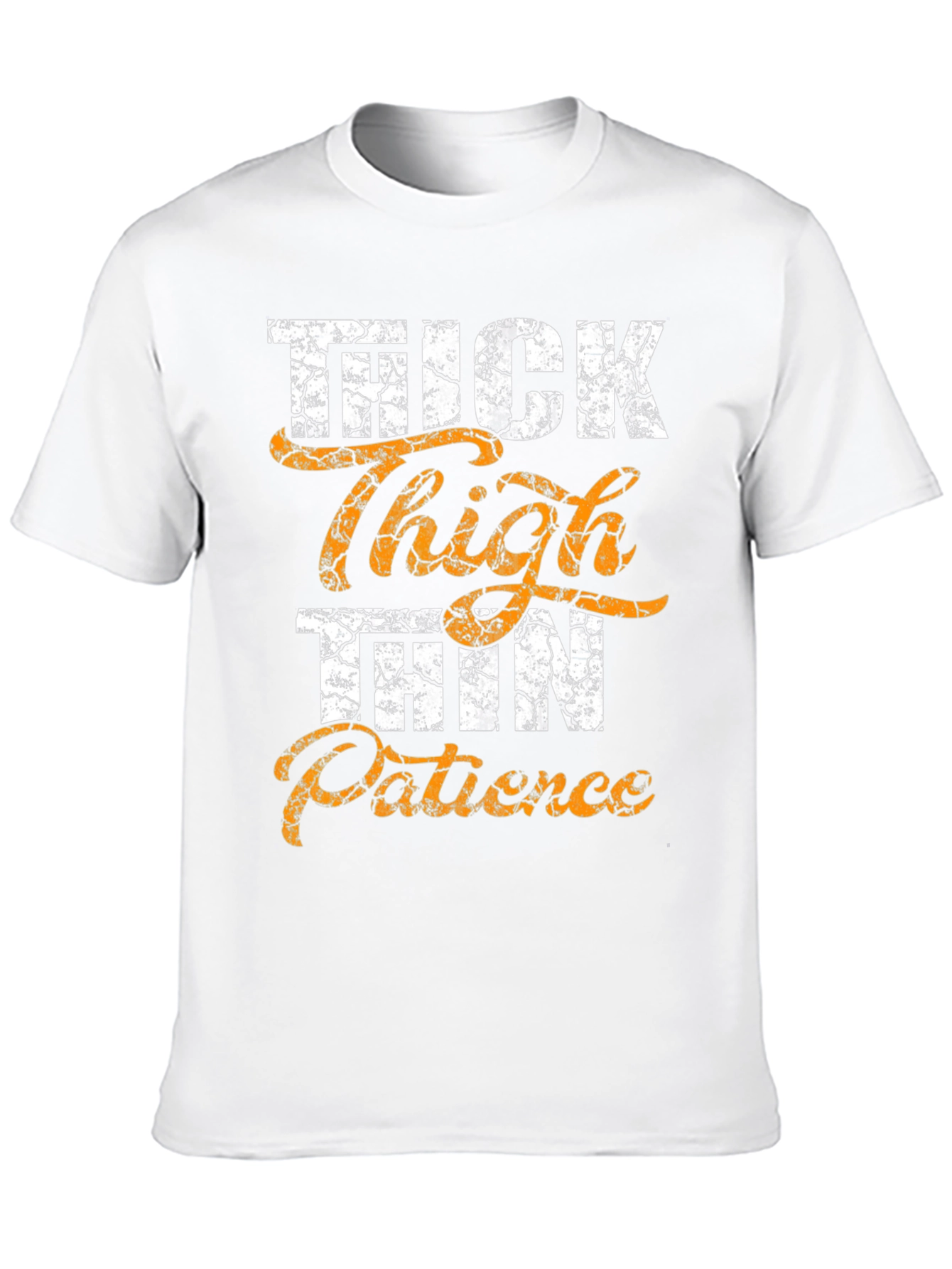 Black Thick Thighs Thin Patience Graphic T-Shirt view 10