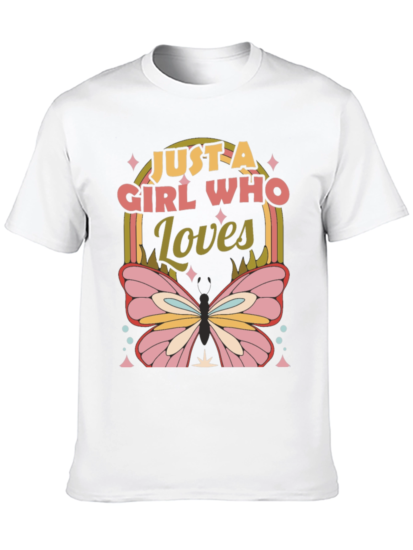 Black Girl Who Loves Butterflies T-Shirt view 10