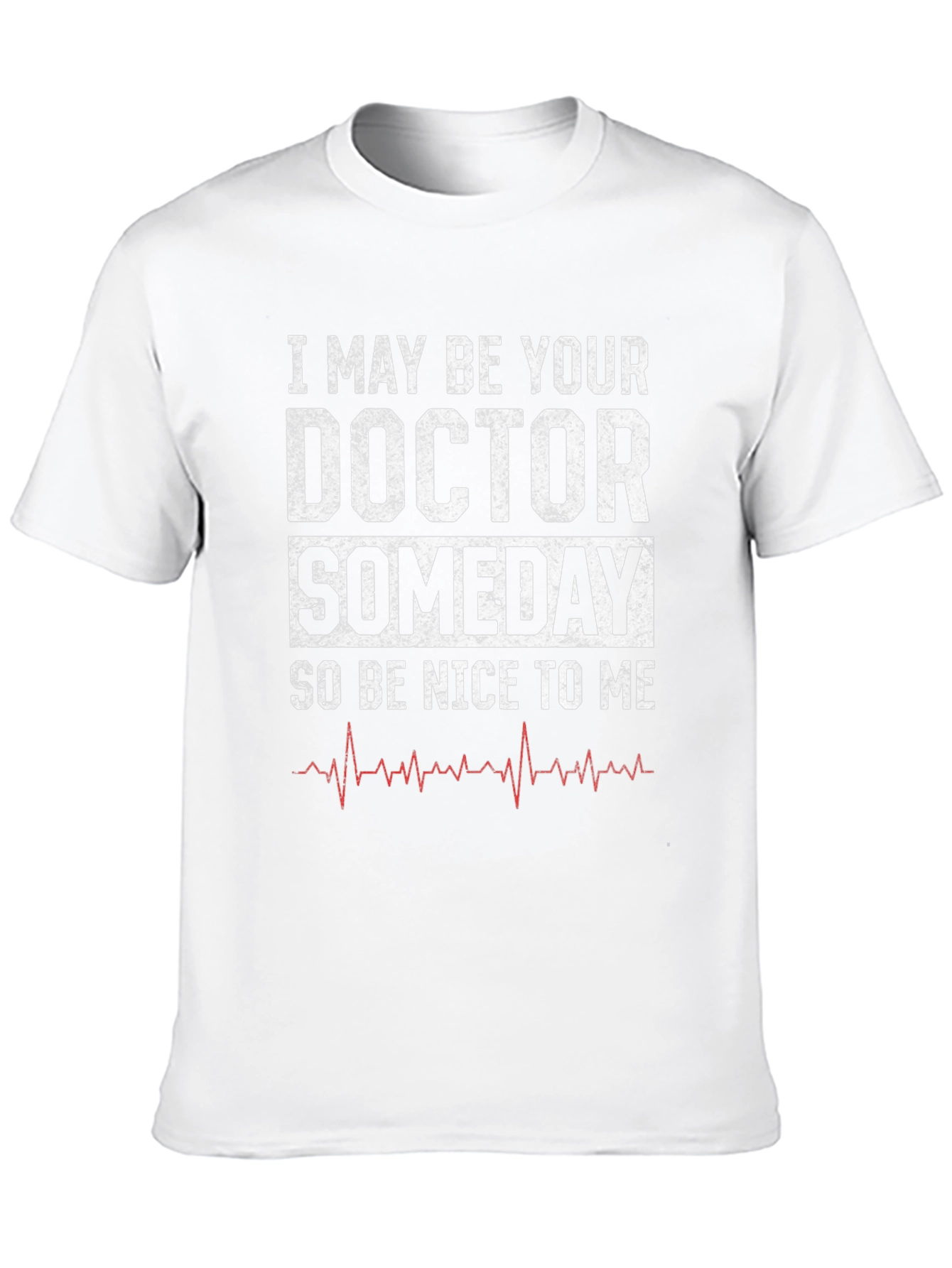 Black Future Doctor T-Shirt - "Be Nice to Me!" Design view 10