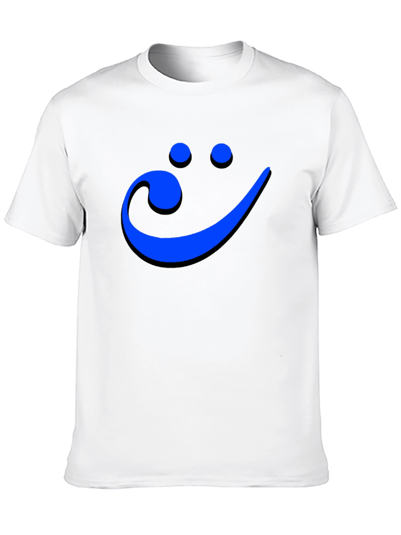 Black Smiley Face Musical Note Men's Graphic Tee view 10