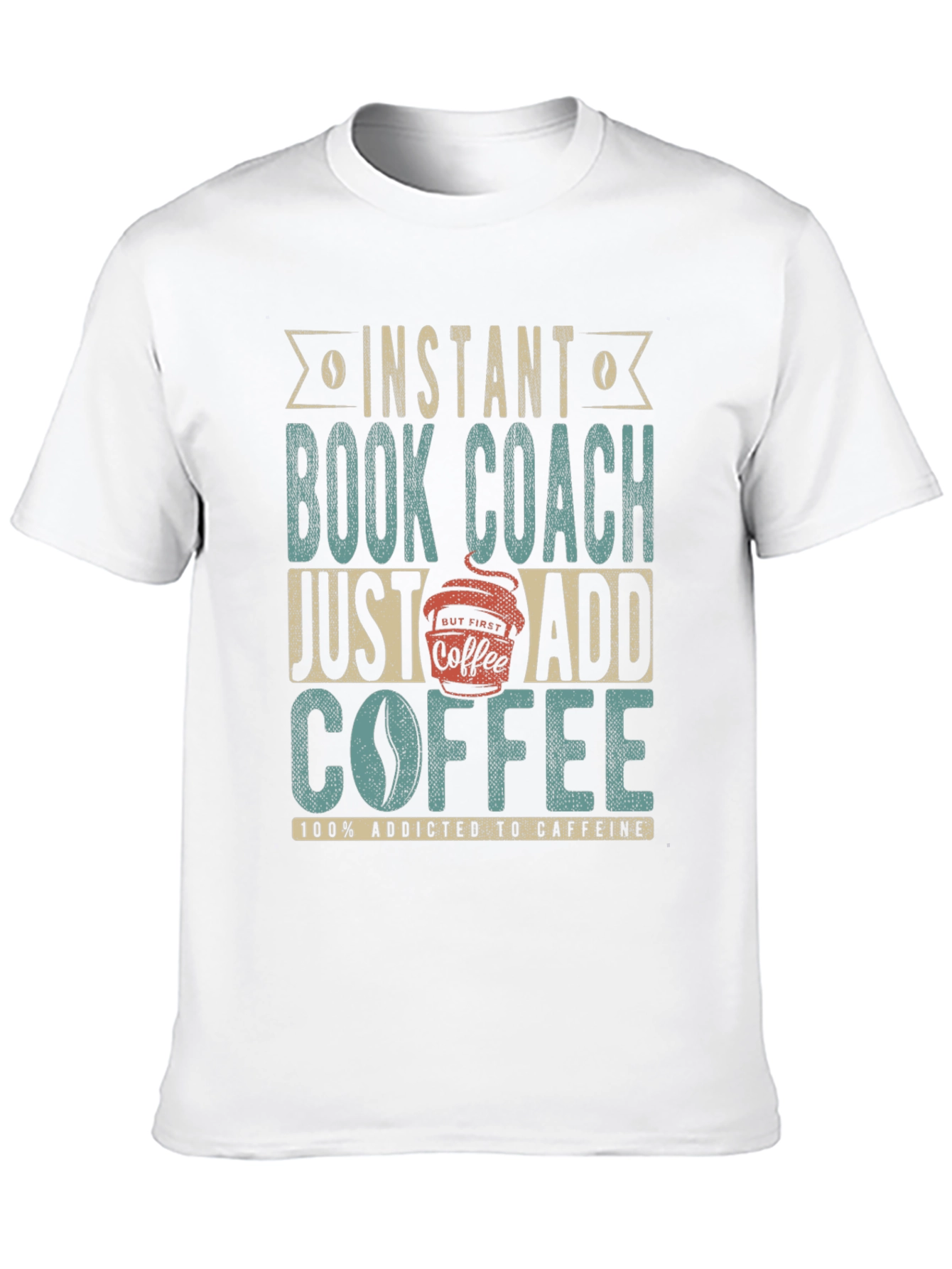 Black Instant Book Coach T-Shirt - Add Coffee view 10